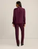 Long Sleeve V Neck Pleat Front Blouse - Sale sold by Anne Klein