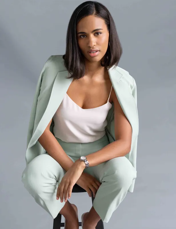 Vision Twill Open Notch Collar Jacket - Sale made by Anne Klein