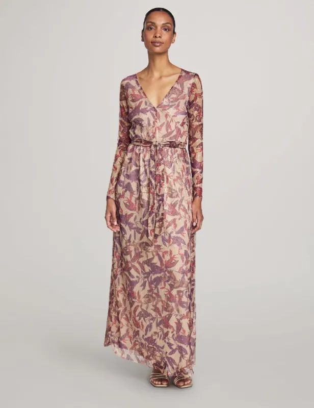 V Neck Maxi Pleated Dress - Sale sold by Anne Klein