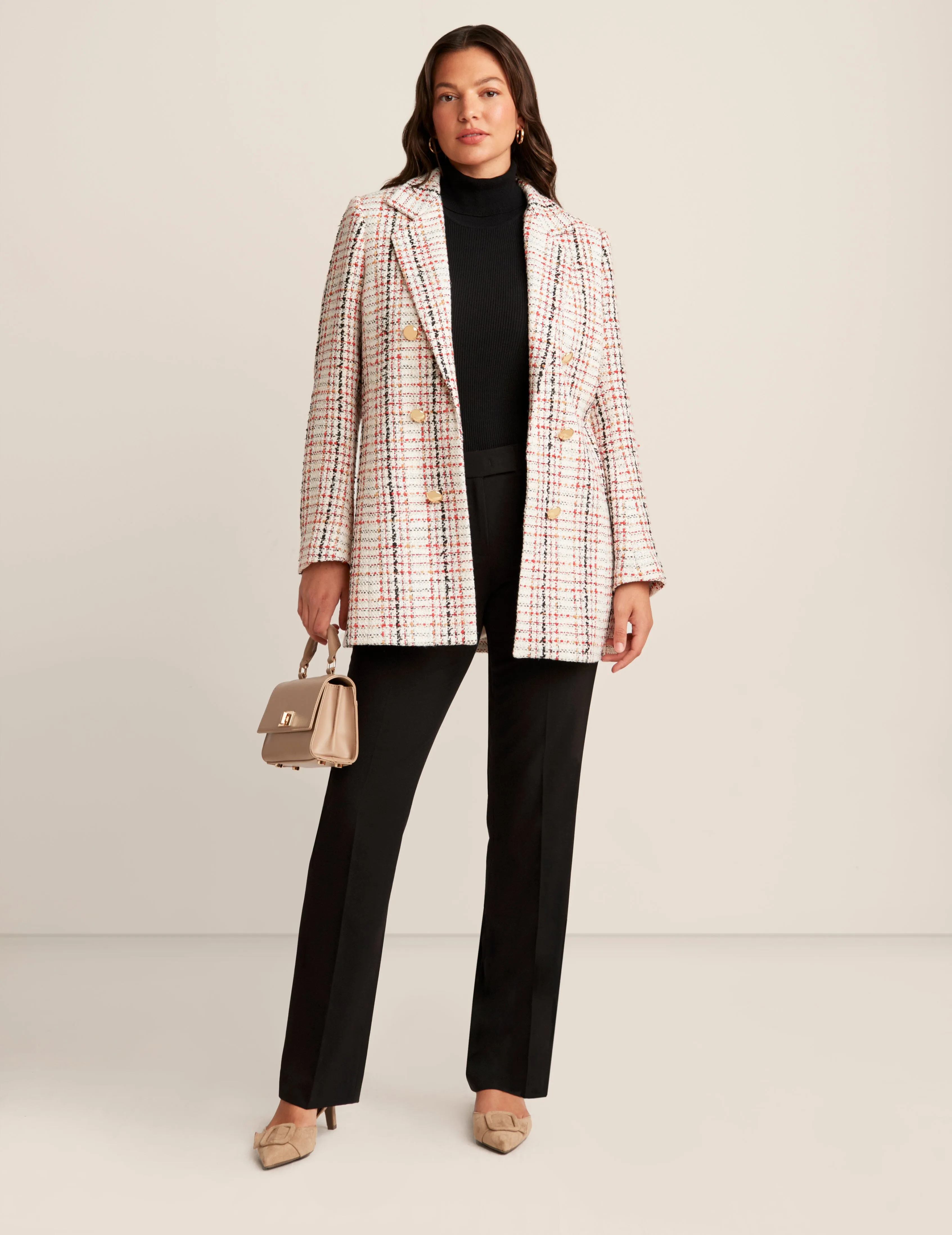 Tweed Plaid Jacket sold by Anne Klein