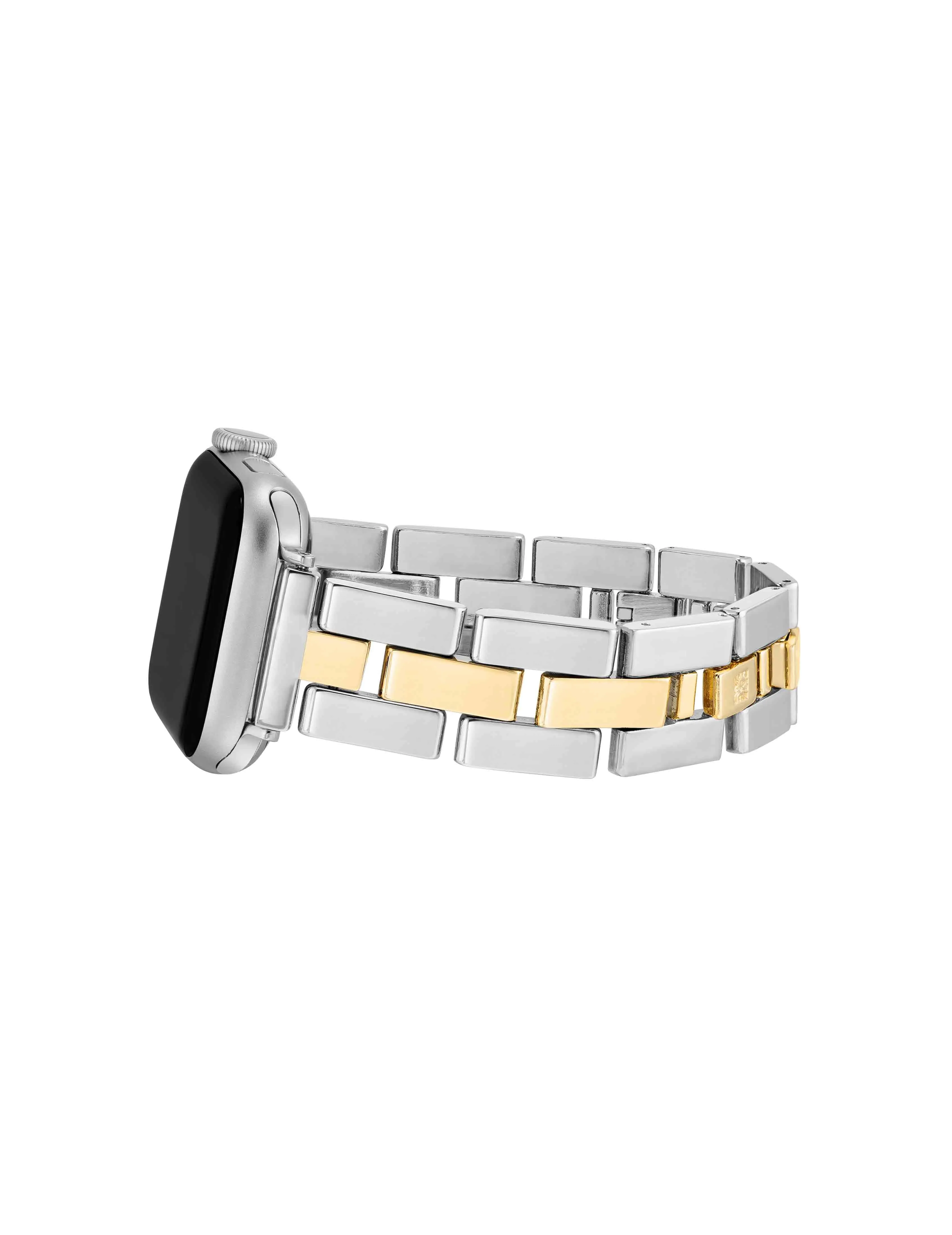 Polished Metal Link Bracelet Band for Apple Watch® sold by Anne Klein product image thumbnail 3
