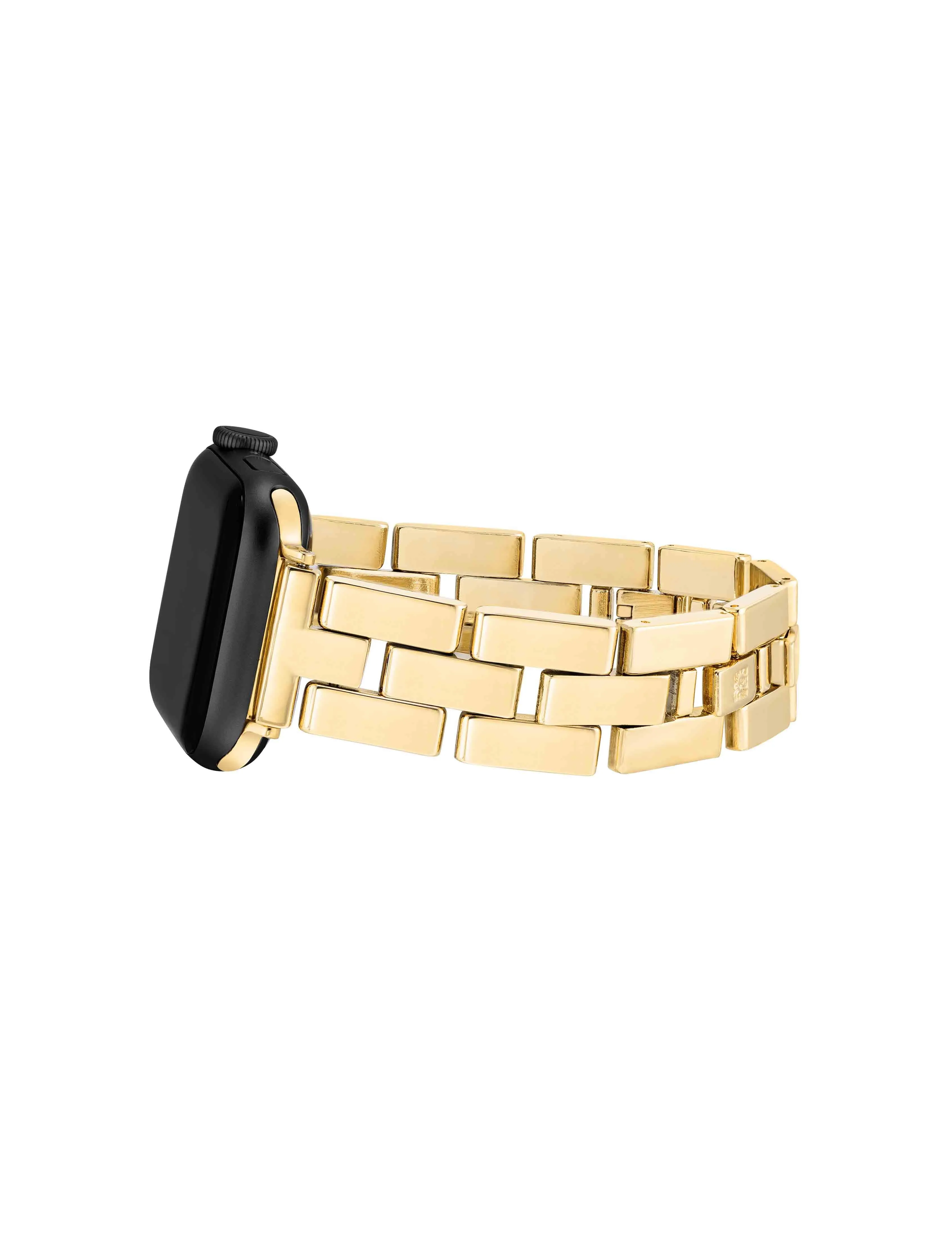 Polished Metal Link Bracelet Band for Apple Watch® sold by Anne Klein product image thumbnail 3