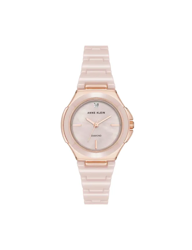 Ceramic Bracelet and Bezel Watch sold by Anne Klein