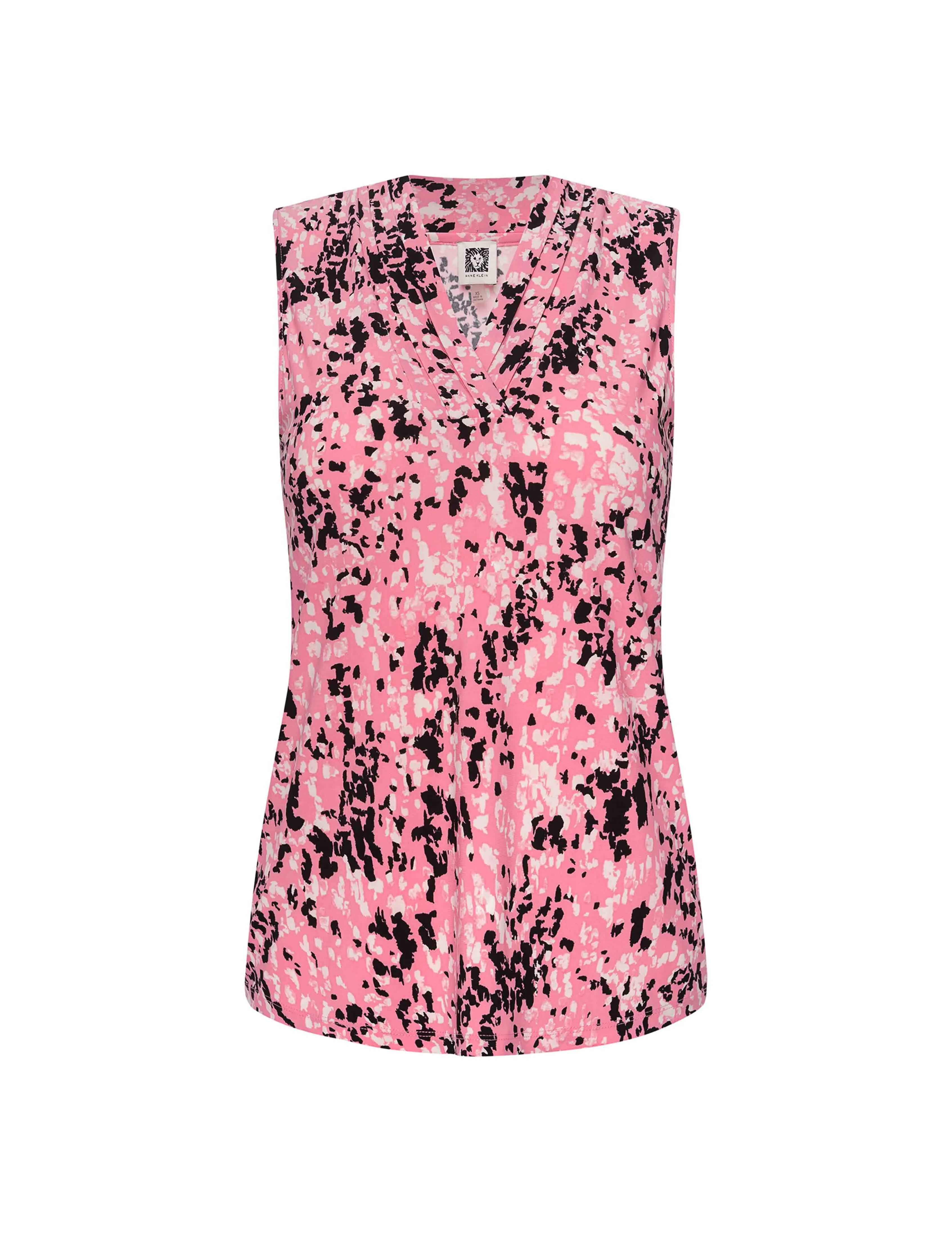 Printed Ity Triple Pleat Top sold by Anne Klein