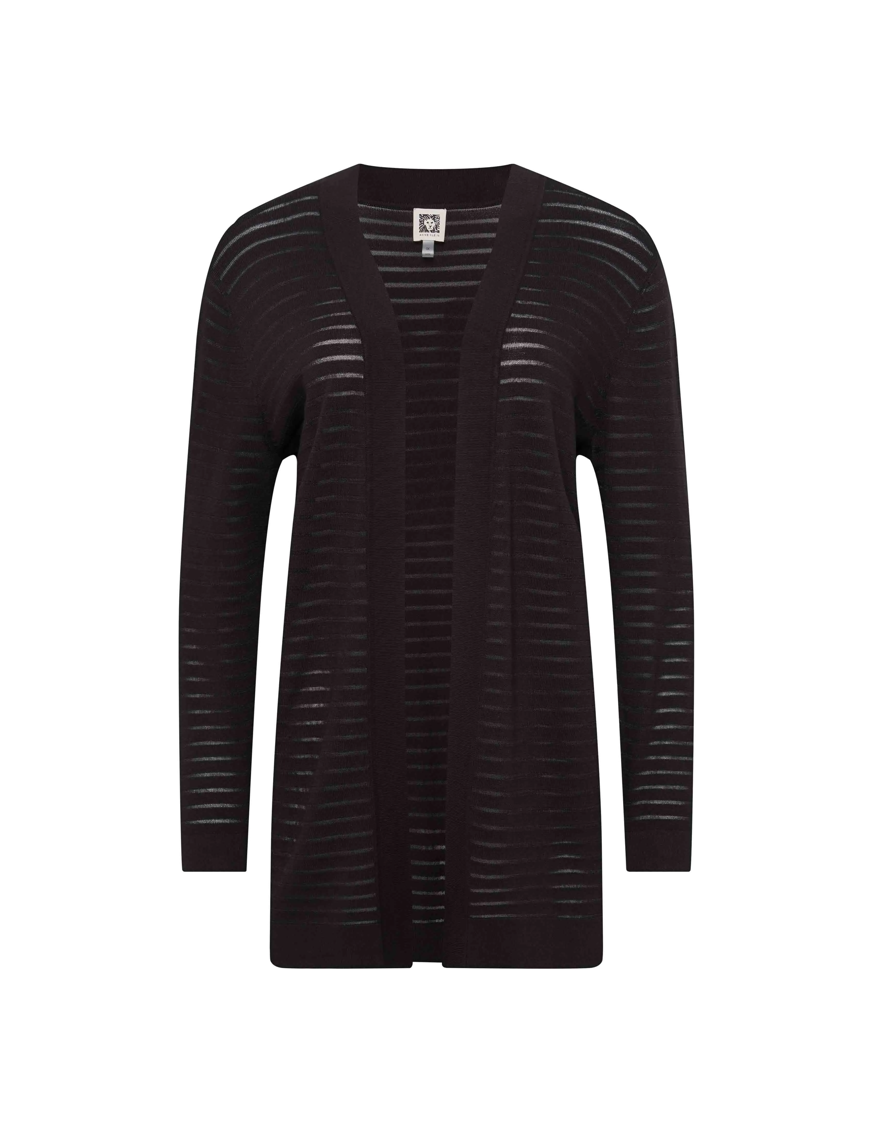 Sheer Stripe Cardigan sold by Anne Klein