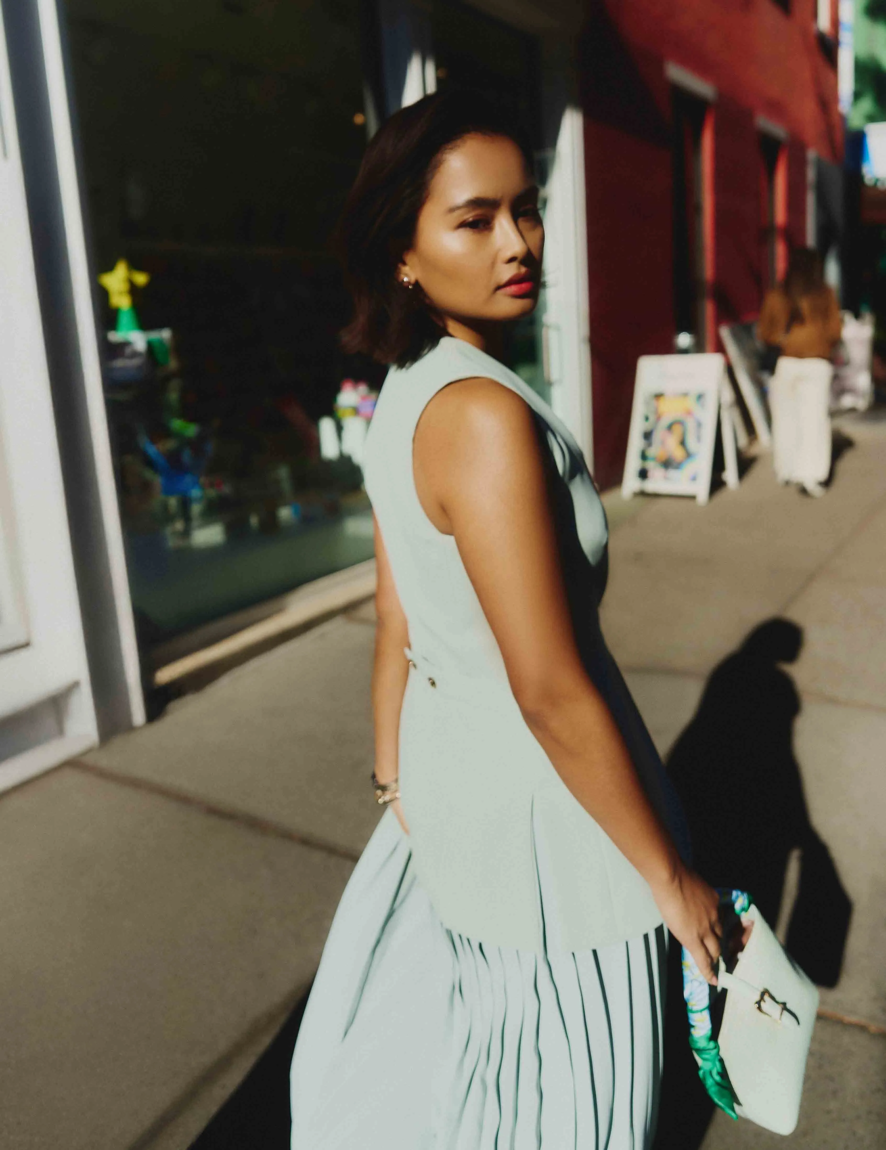 Pull on Pleated Skirt sold by Anne Klein product image thumbnail 2