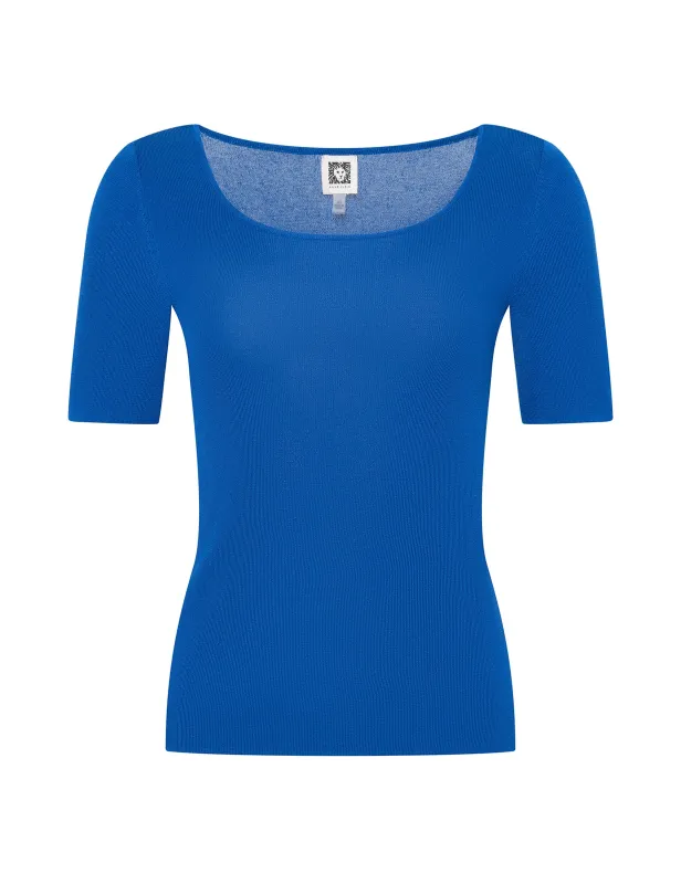 Plus Square Neck Sweater sold by Anne Klein