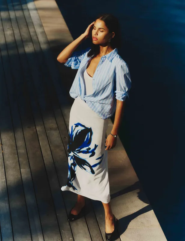 Pleated Button Down Shirt sold by Anne Klein