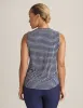 Printed Pleat Front Shell sold by Anne Klein