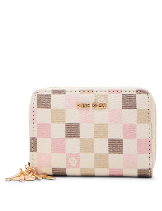 Small Zip Around Logo Wallet sold by Anne Klein