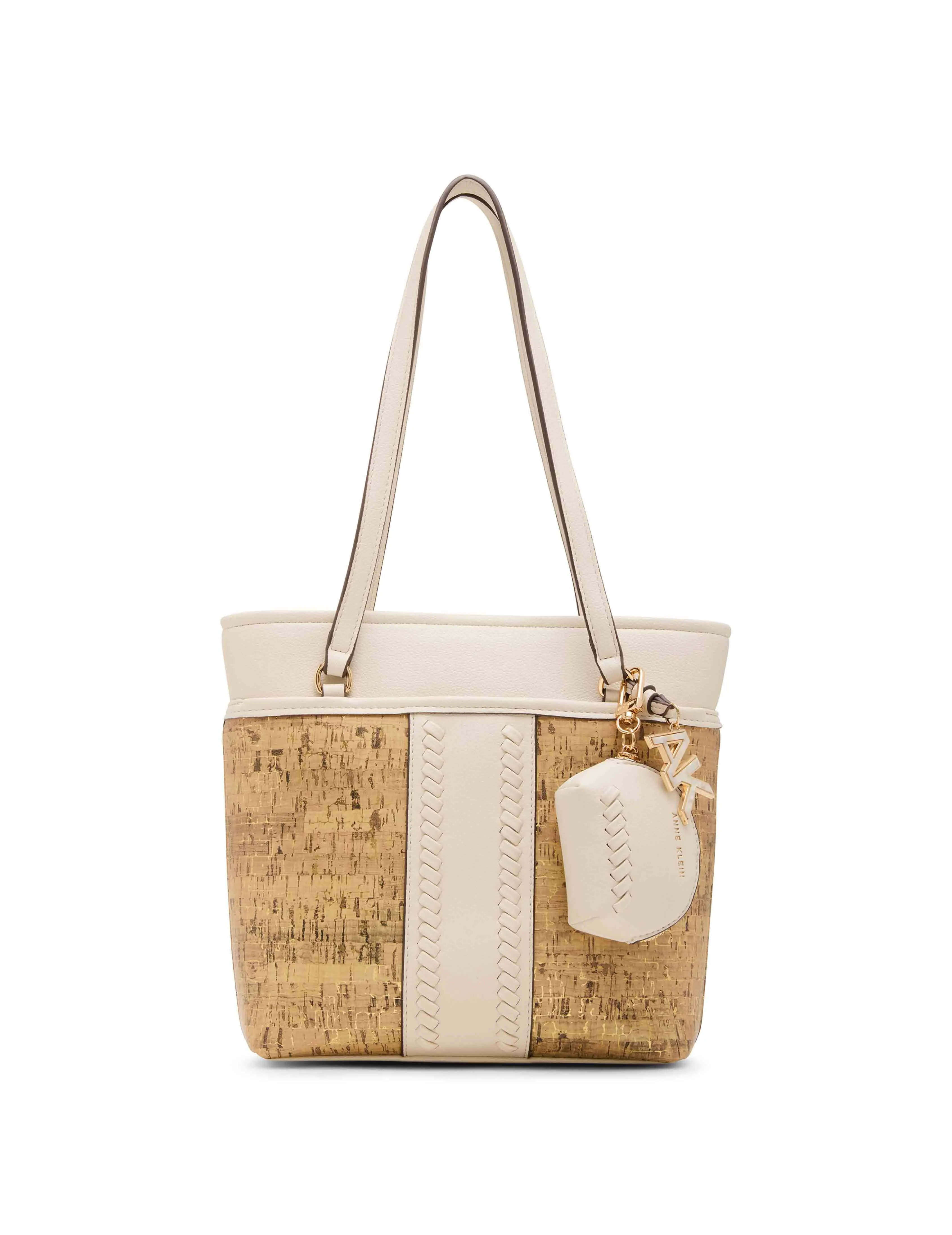 Whipstitch Pocket Tote sold by Anne Klein