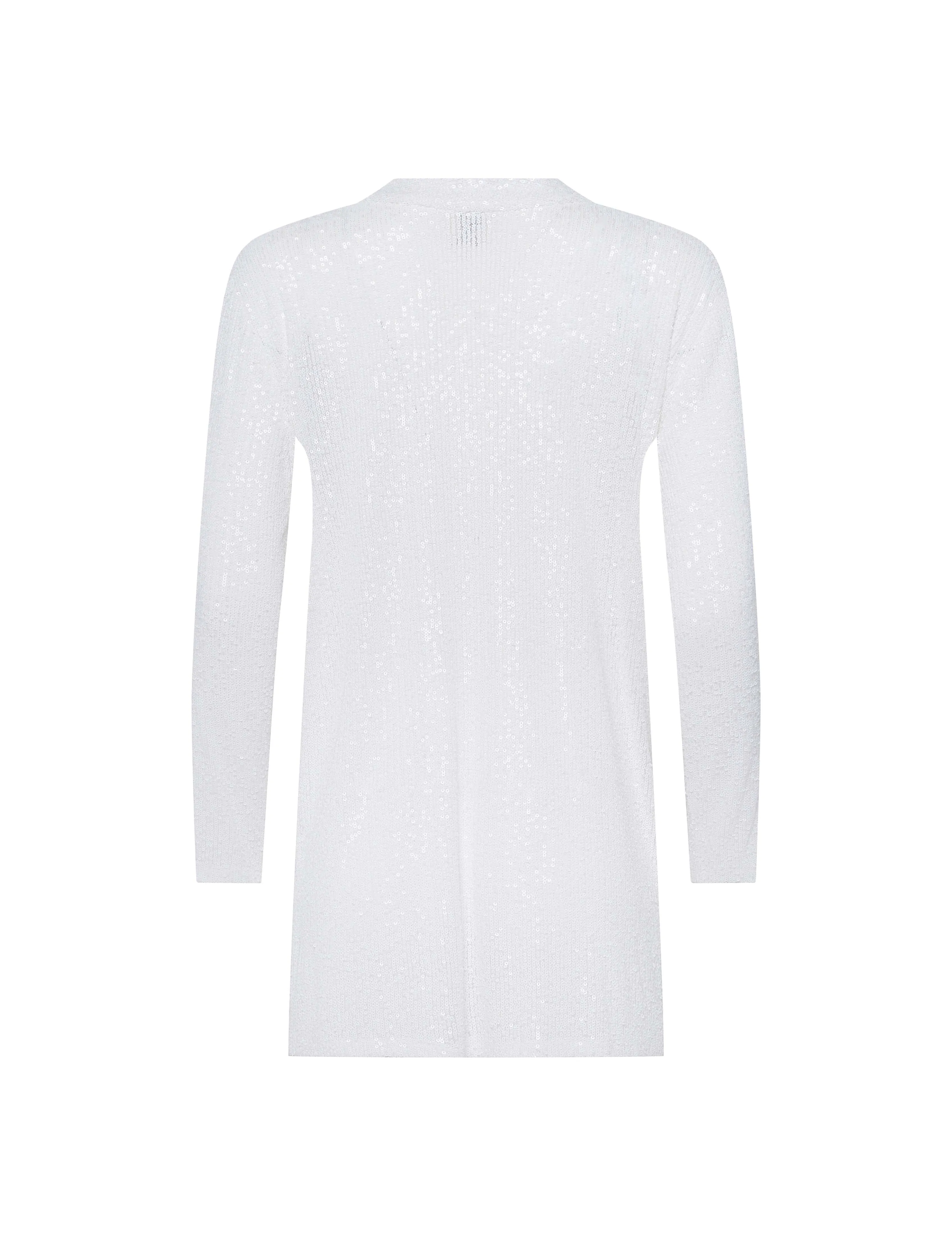 Sequin Mesh High-Low Cardigan sold by Anne Klein product image thumbnail 2