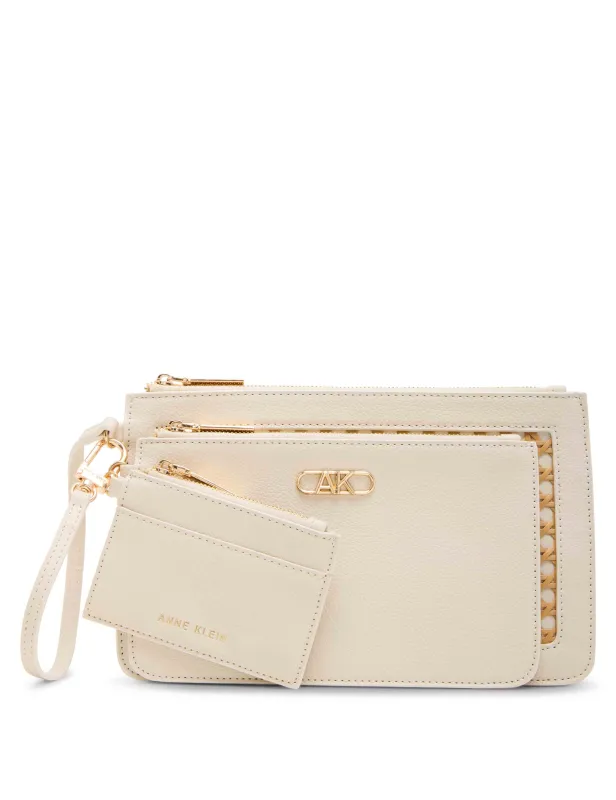 Caning Trio Pouch Set sold by Anne Klein