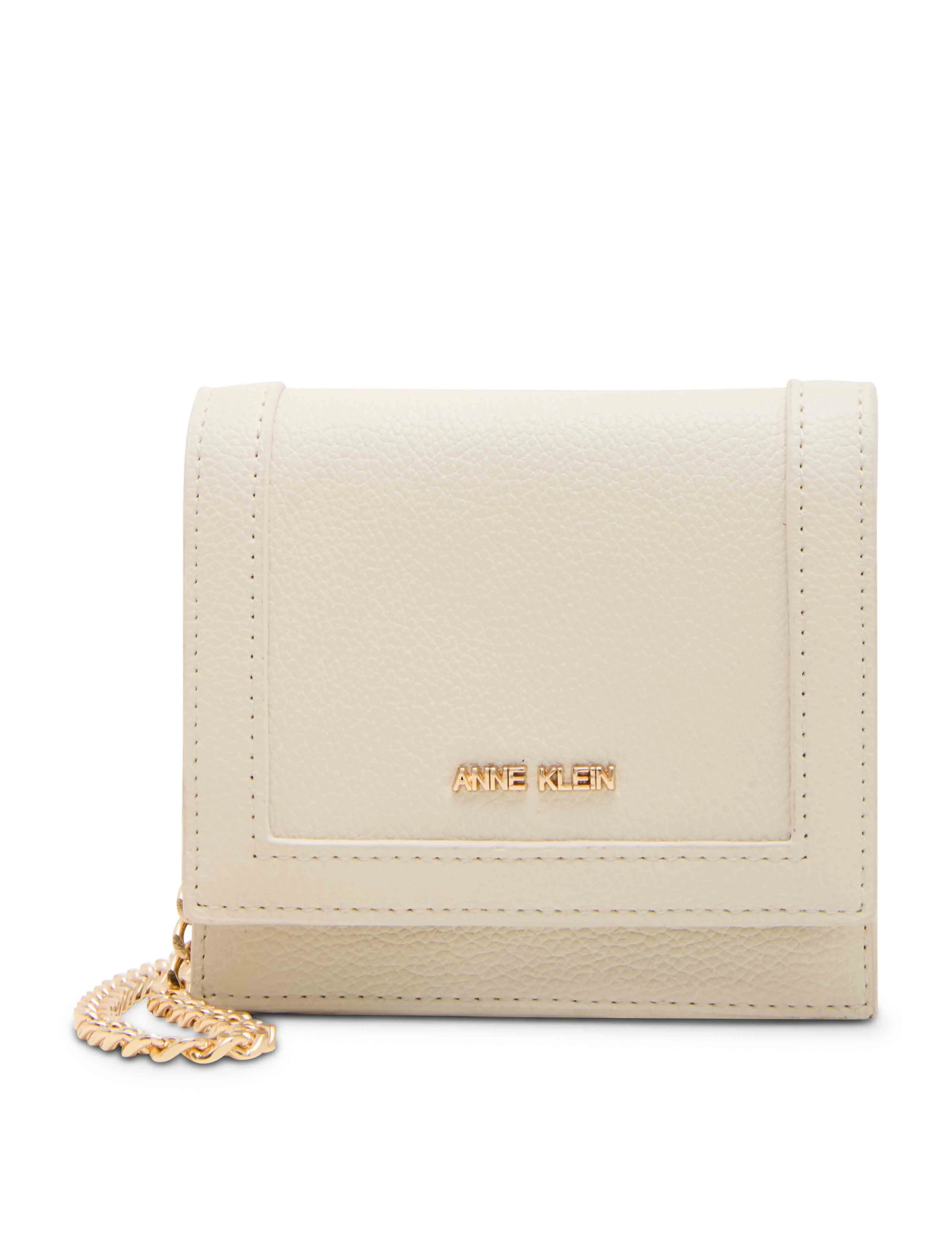 Mini Flap Wallet With Detachable Mini Chain Strap sold by Anne Klein