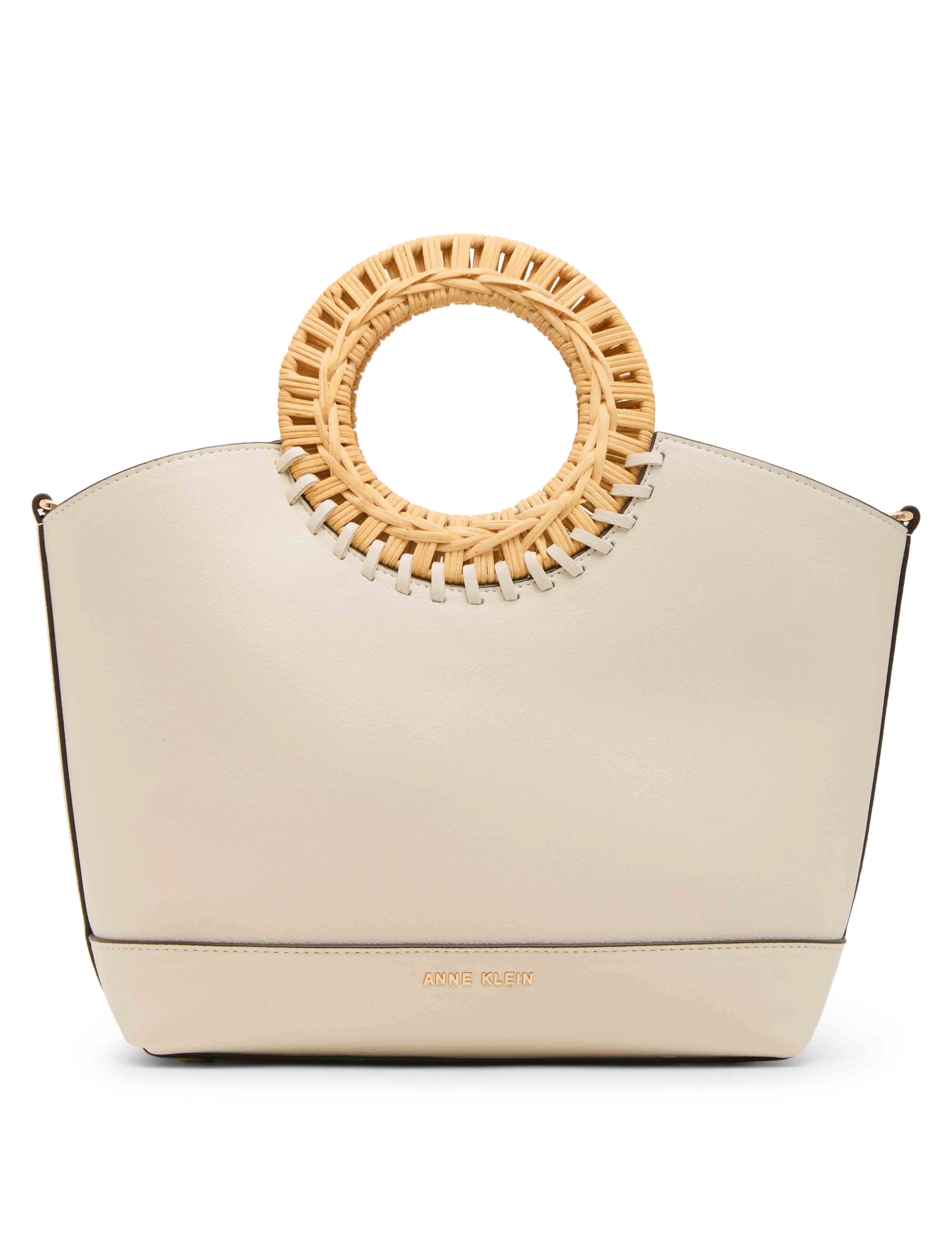 Circle Handle Tote With Convertible Strap sold by Anne Klein