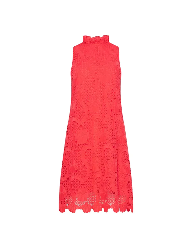 Ruffle Collar Shift Dress sold by Anne Klein