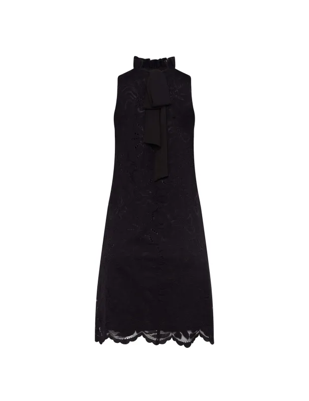Ruffle Collar Shift Dress sold by Anne Klein