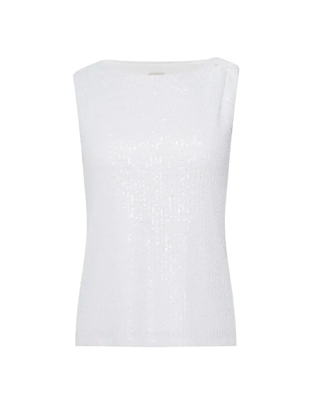 Asymmetrical Sequin Top sold by Anne Klein