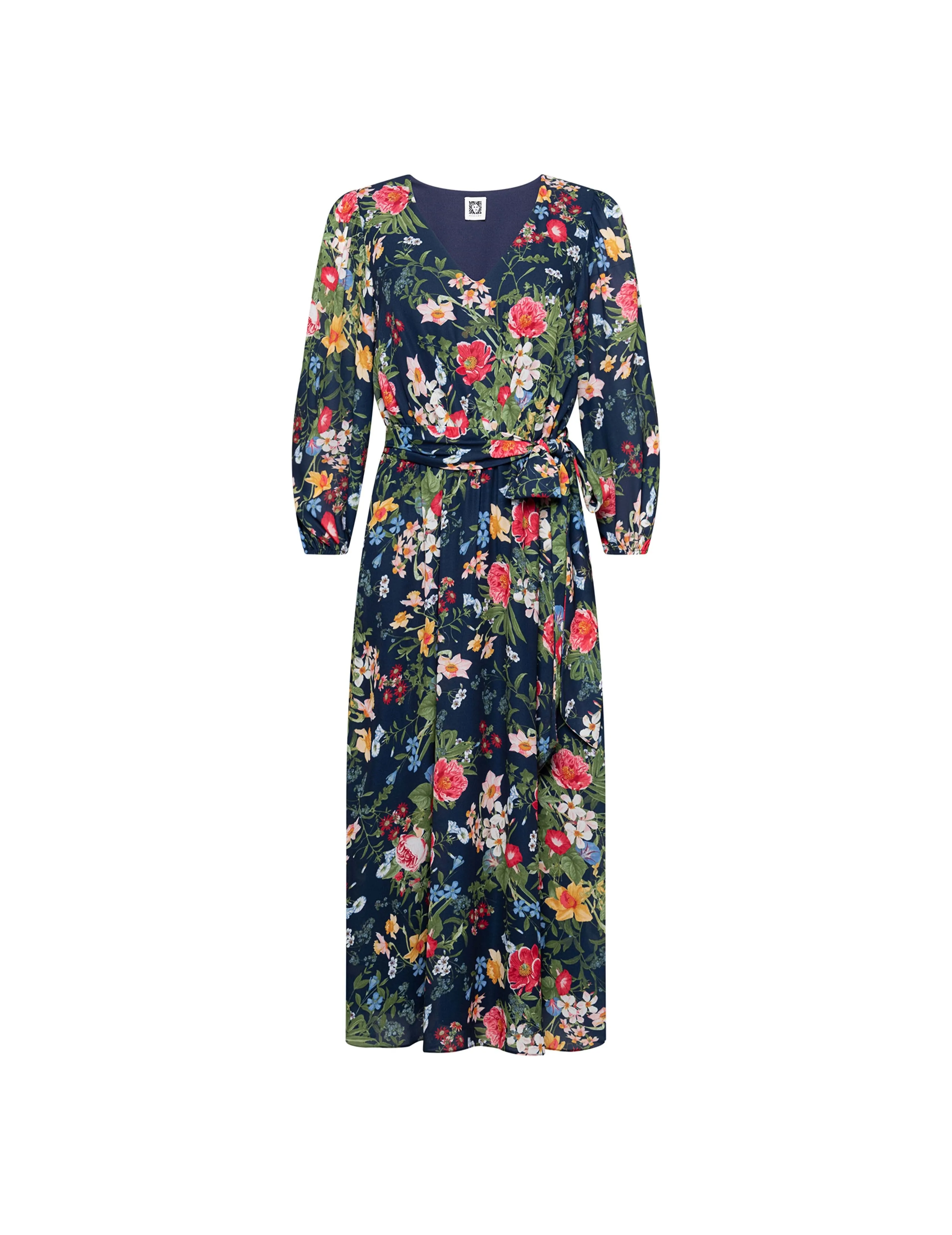 Three Quarter Sleeve V Neck Midi Dress sold by Anne Klein product image thumbnail 2