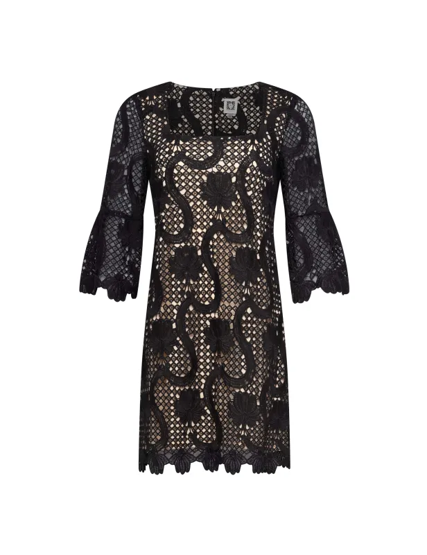 Three Quarter Bell Sleeve Shift Dress sold by Anne Klein