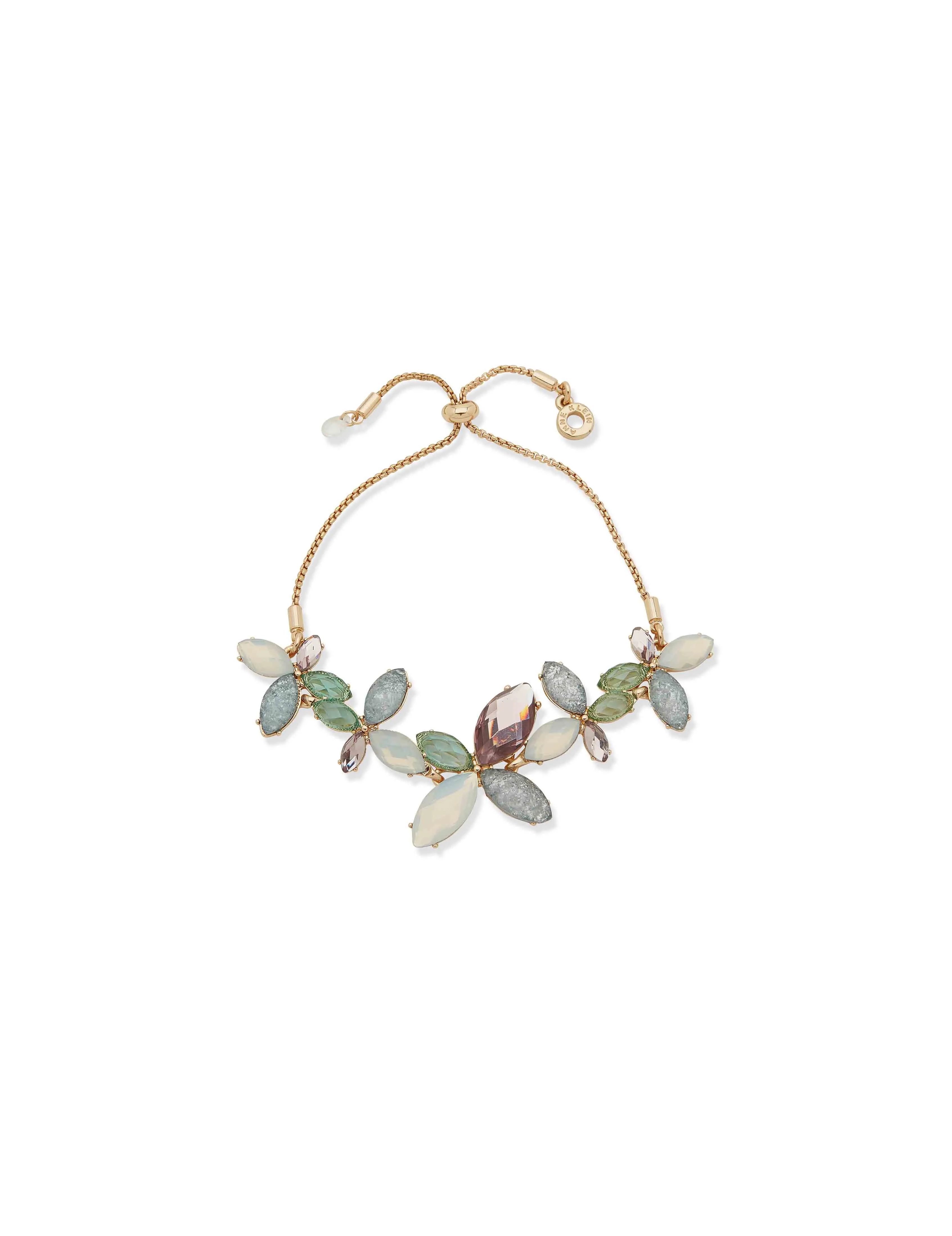 Stone Flower Slider Bracelet sold by Anne Klein