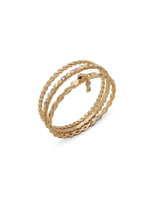 Heart Motif Bangle Set sold by Anne Klein