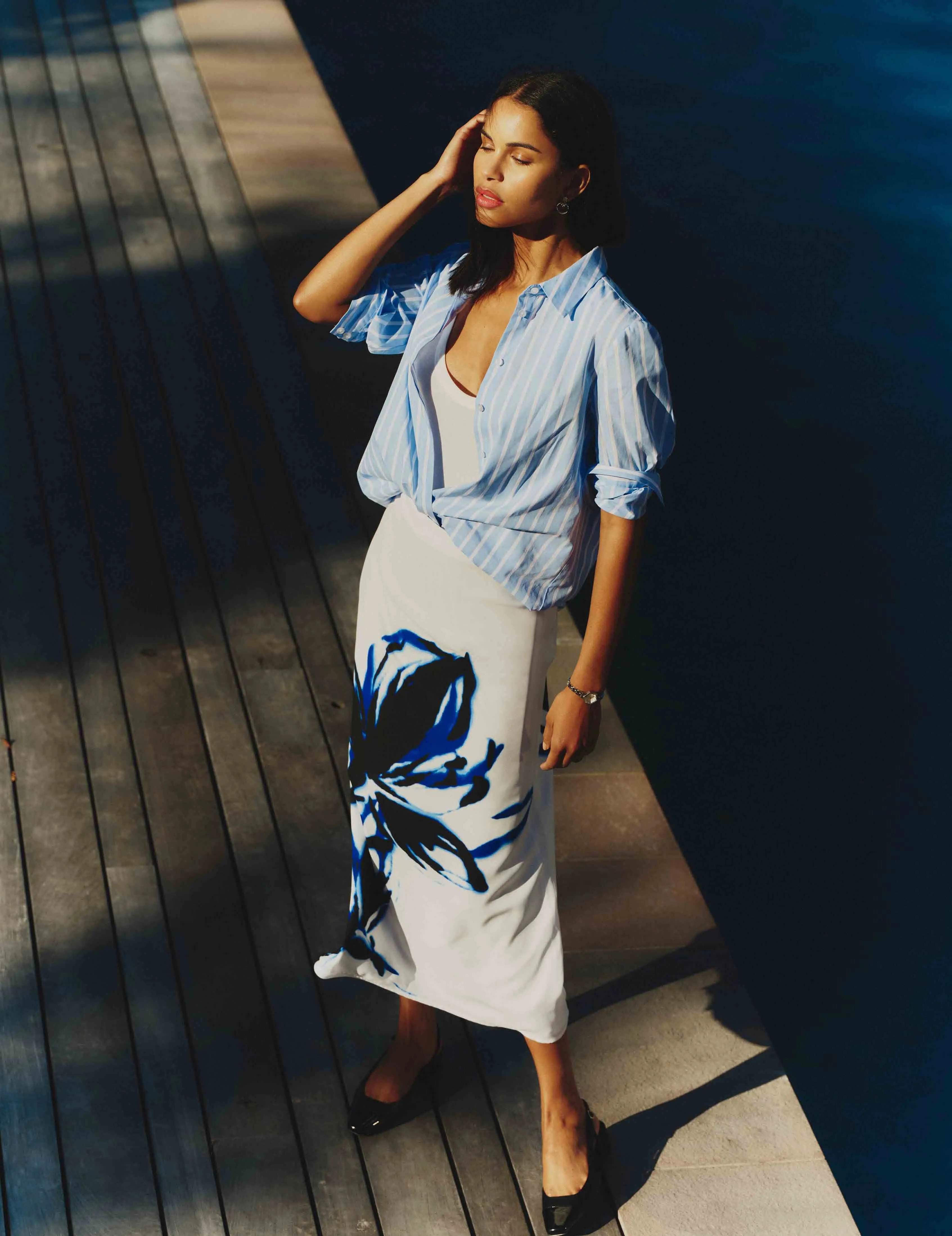 Pull On Bias Flared Skirt sold by Anne Klein