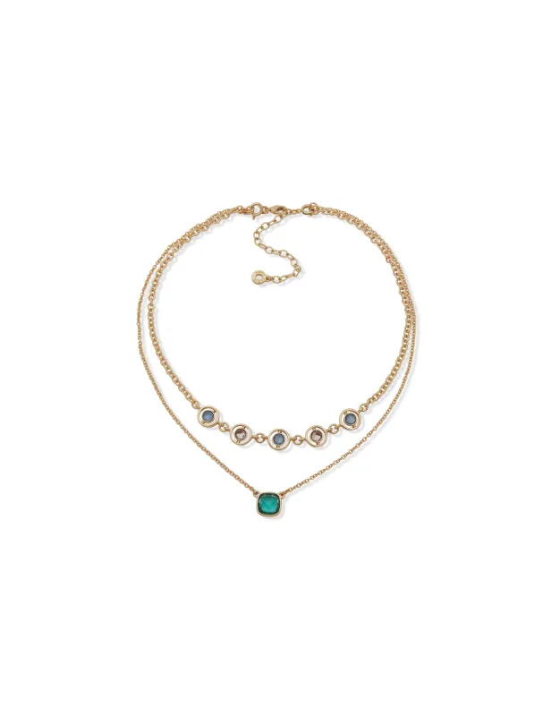 2-In-1 Stone Pendant Necklace sold by Anne Klein