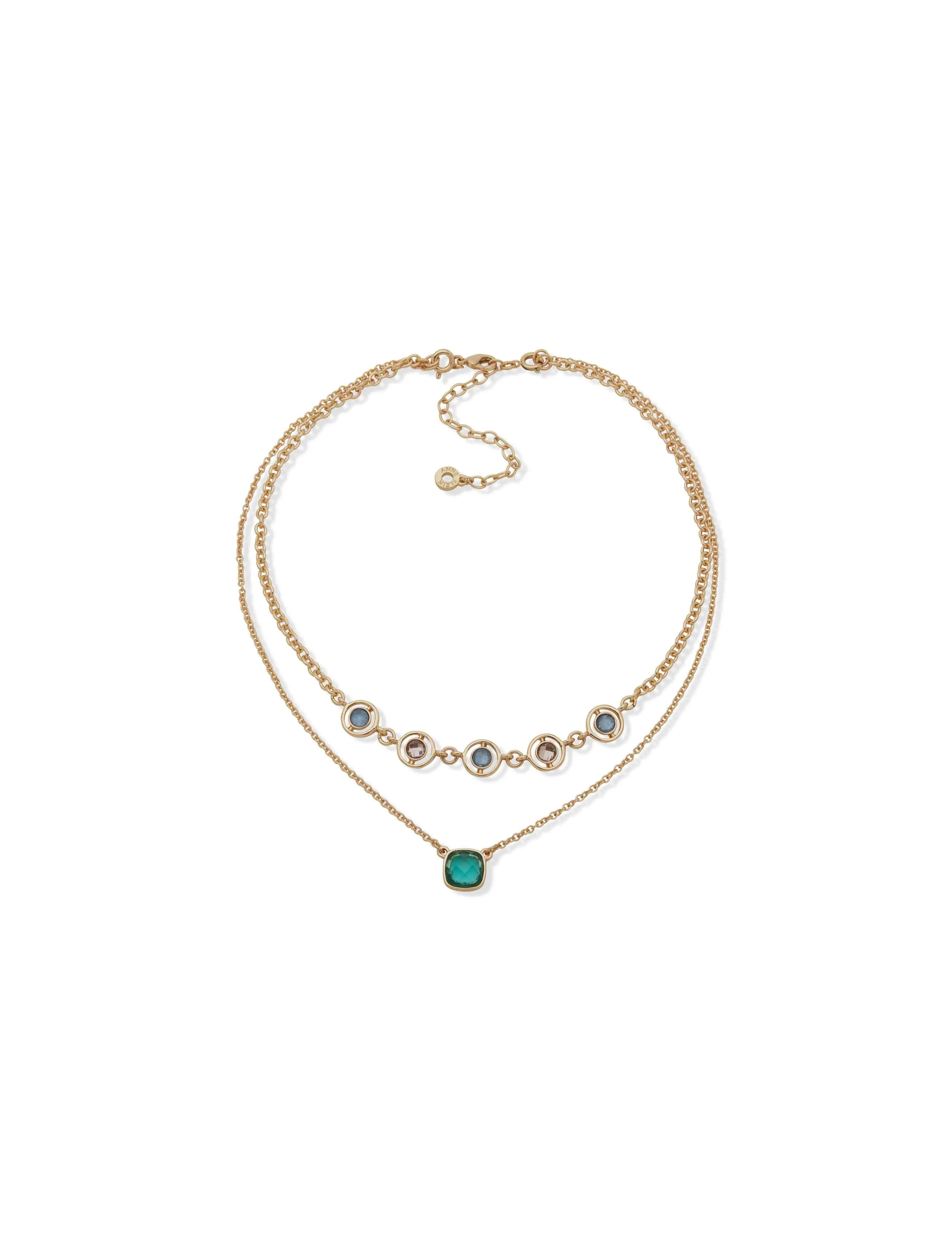 2-In-1 Stone Pendant Necklace sold by Anne Klein