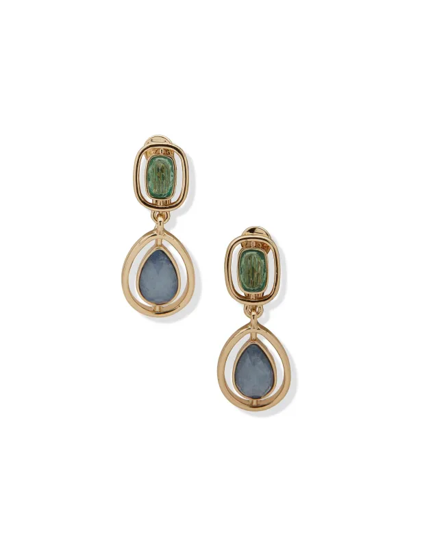 Double Stone Drop Earring sold by Anne Klein