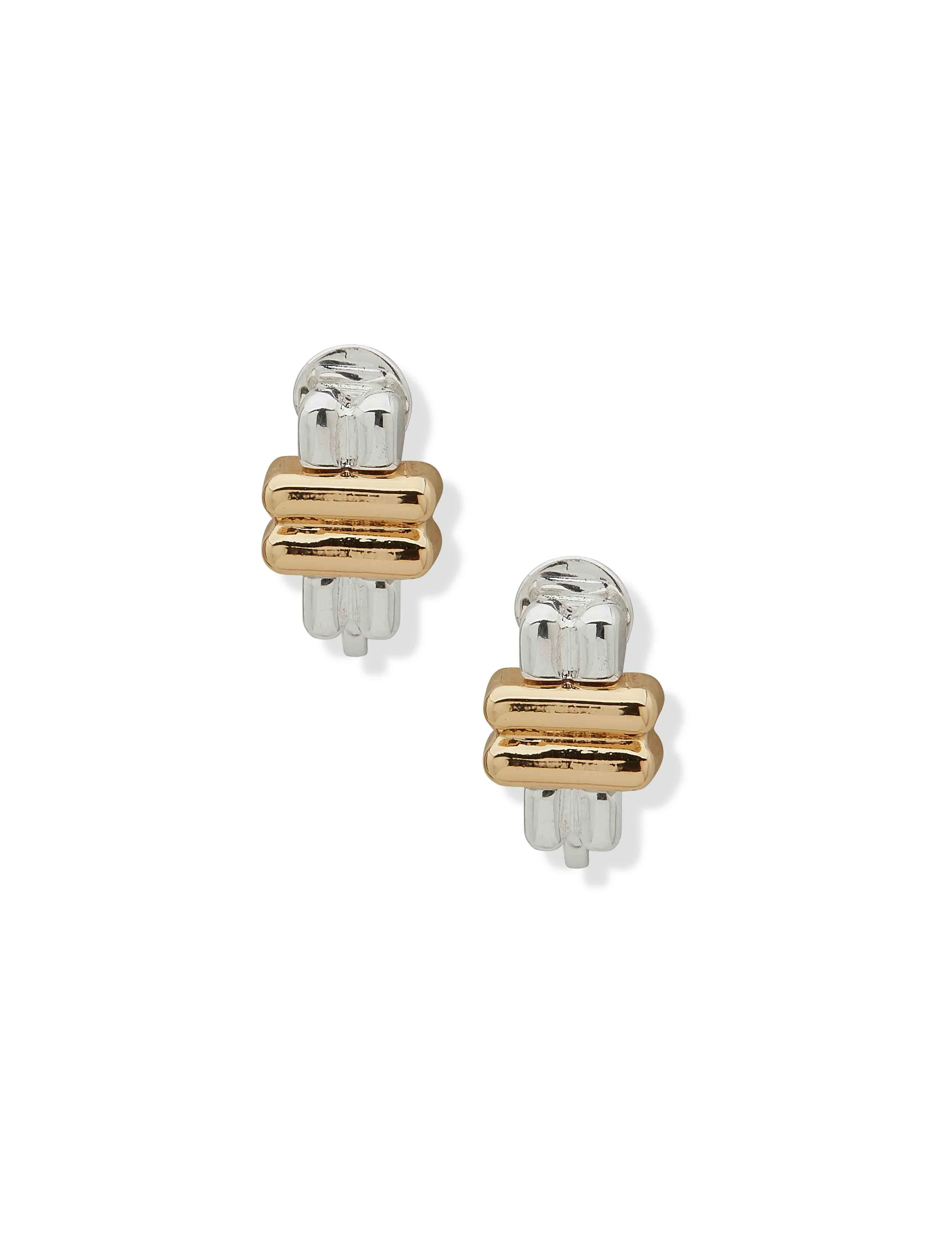 Mixed Metal Stud Earring sold by Anne Klein