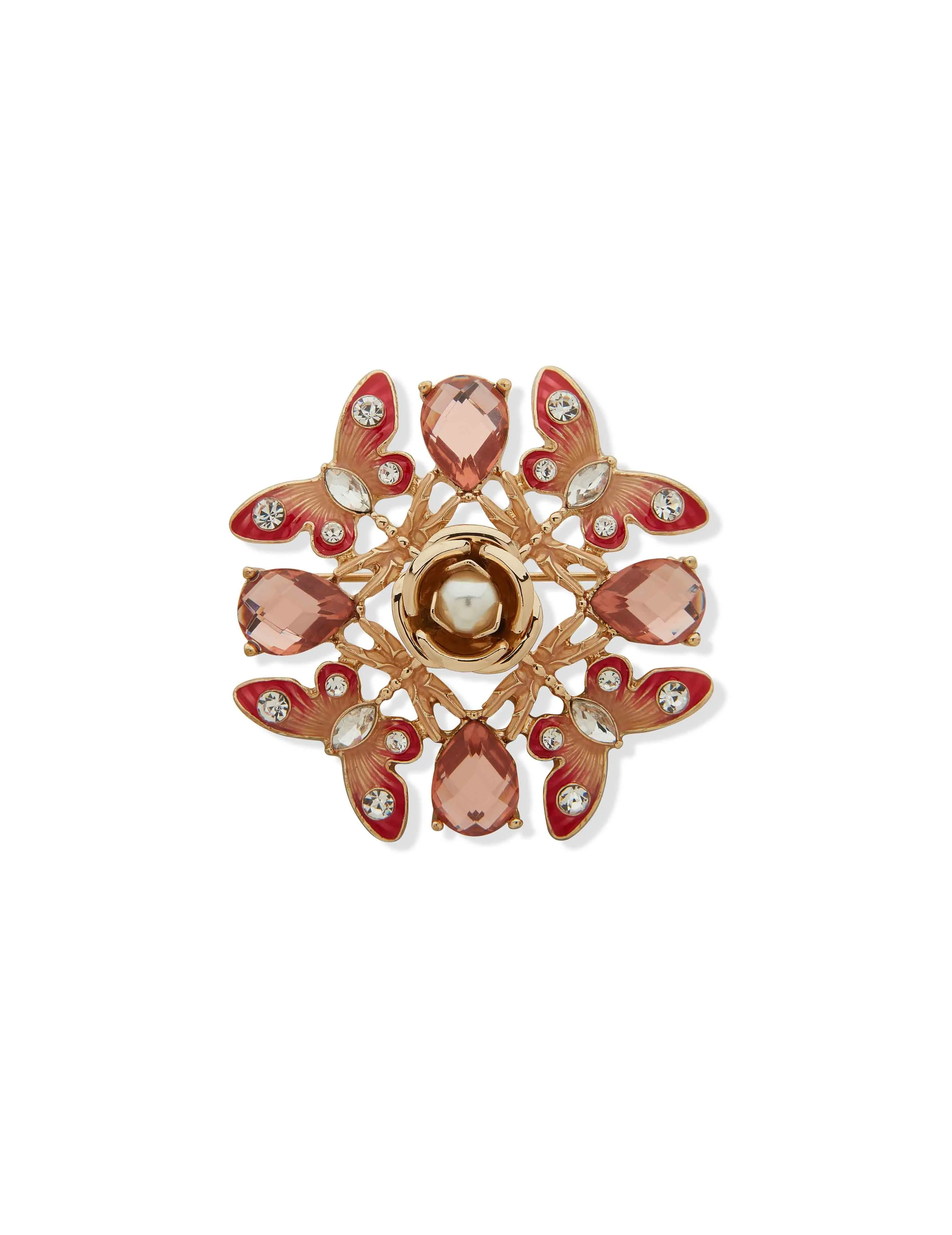 Butterfly & Floral Cluster Brooch sold by Anne Klein