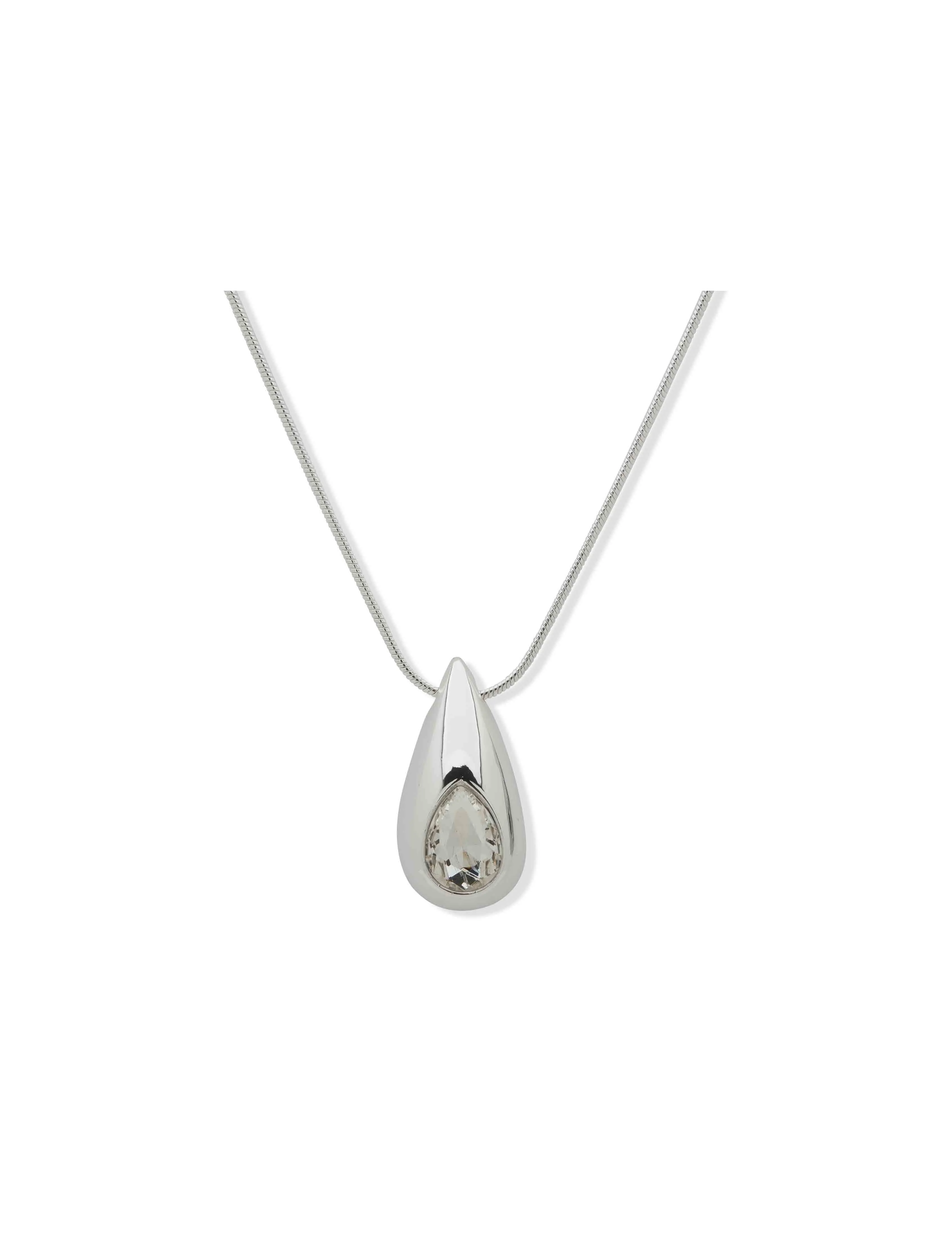 Long Puffy Teardrop Necklace sold by Anne Klein