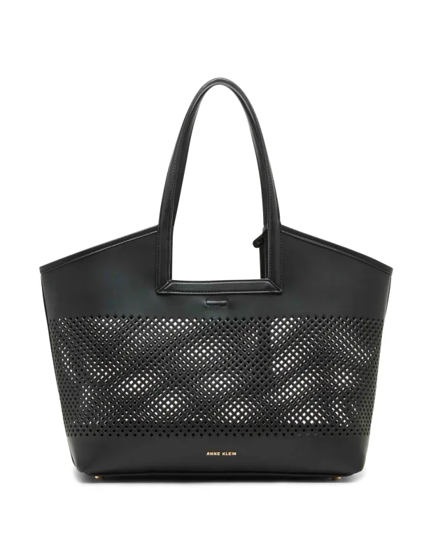 Perforated Large Tote With Insert & Pouch sold by Anne Klein