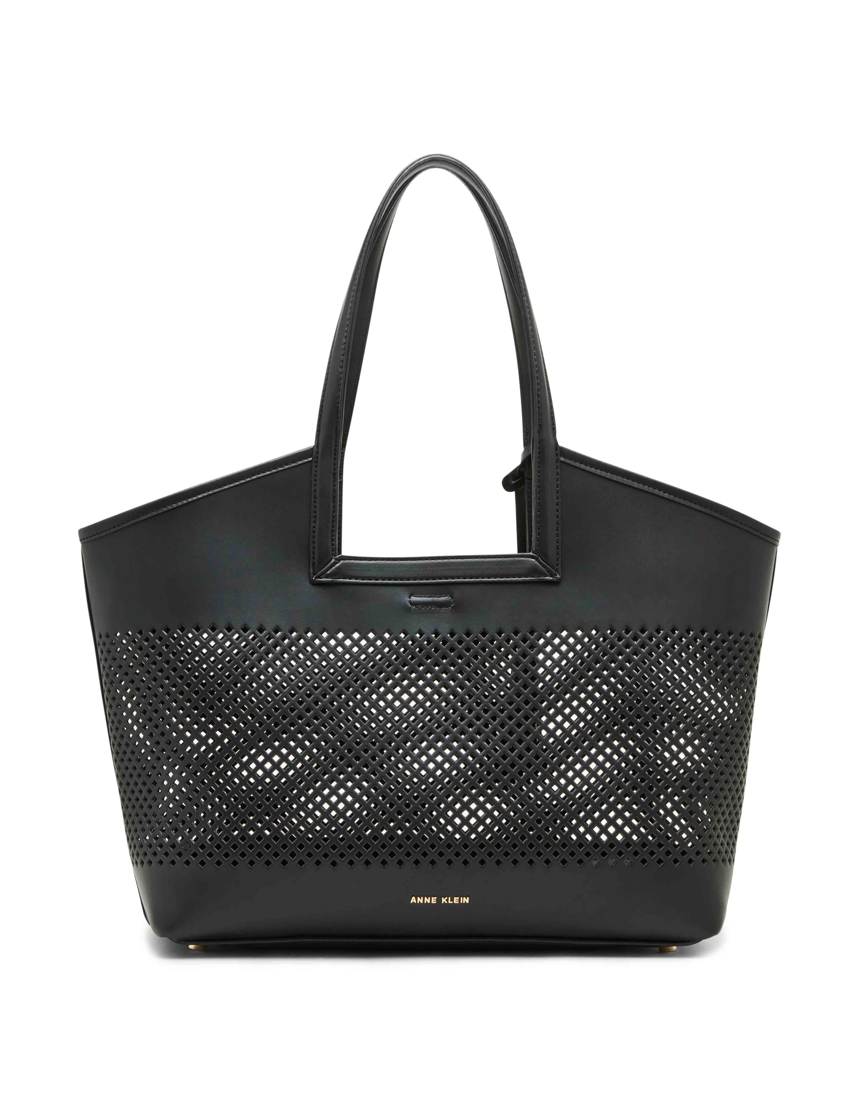 Perforated Large Tote With Insert & Pouch sold by Anne Klein