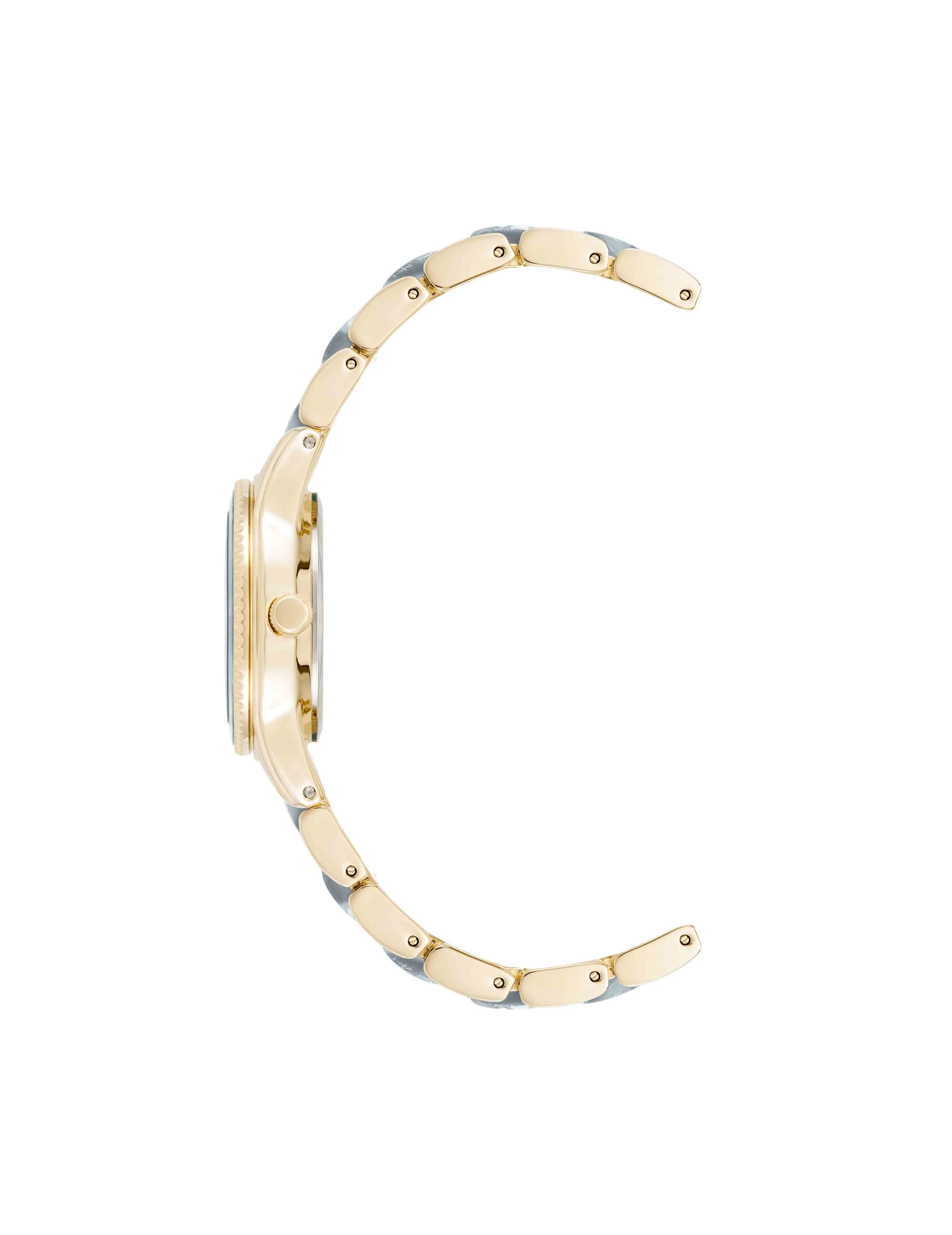 Pearlescent Acetate Link Bracelet Watch sold by Anne Klein product image thumbnail 3