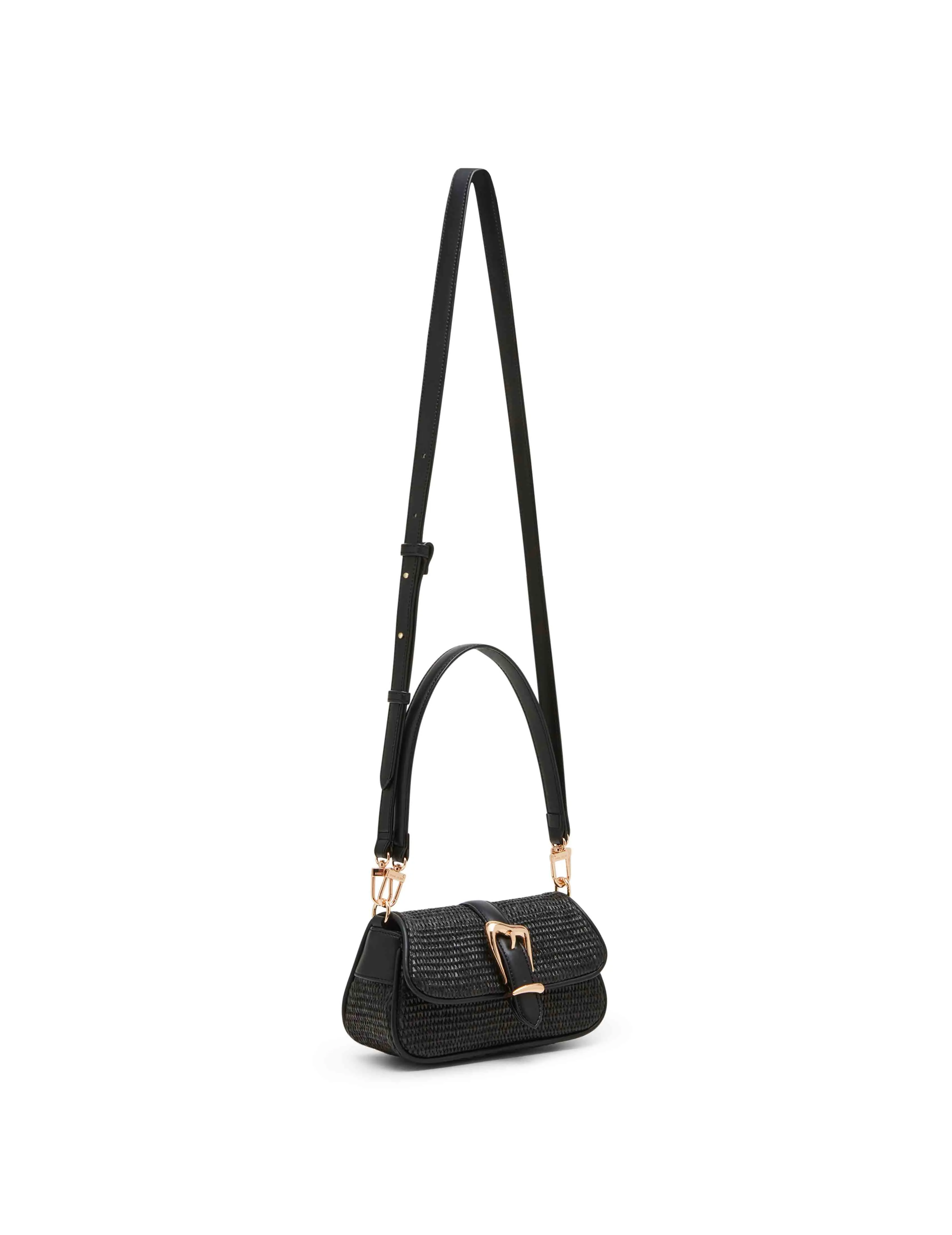 Sculpted Buckle Shoulder Bag with Convertible Strap sold by Anne Klein product image thumbnail 2