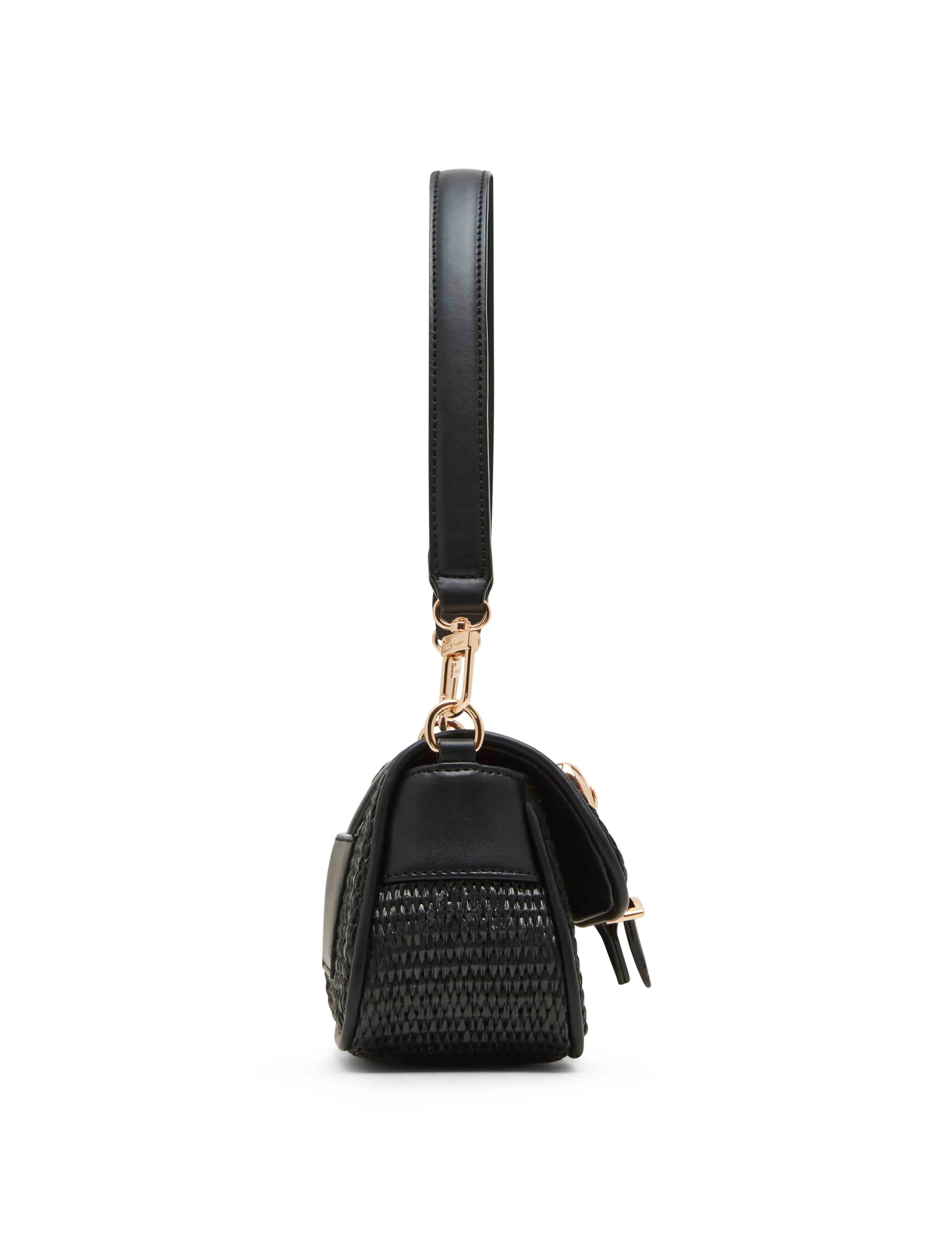 Sculpted Buckle Shoulder Bag with Convertible Strap sold by Anne Klein product image thumbnail 3