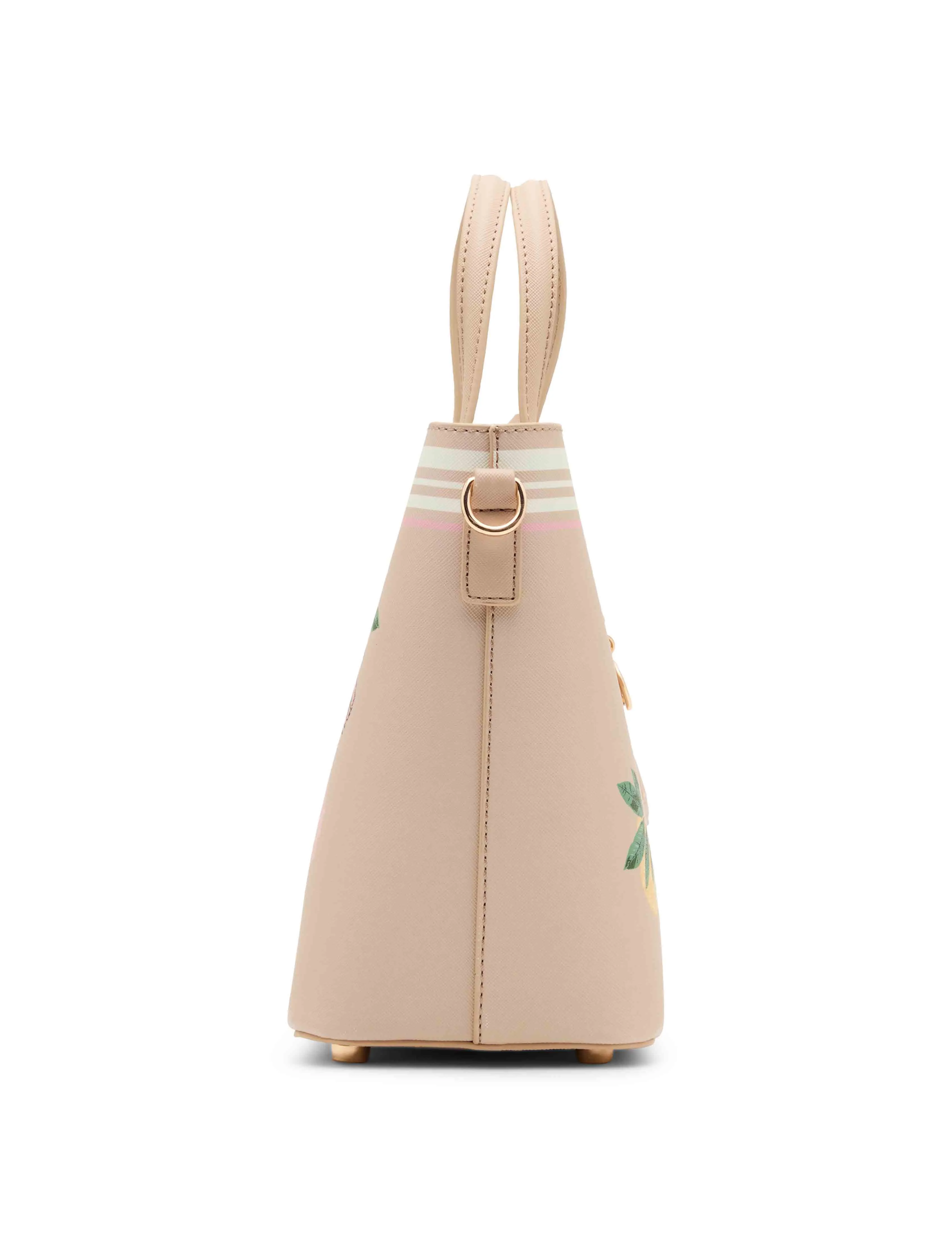 Bonded Mini Floral Tote with Crossbody Strap sold by Anne Klein product image thumbnail 4