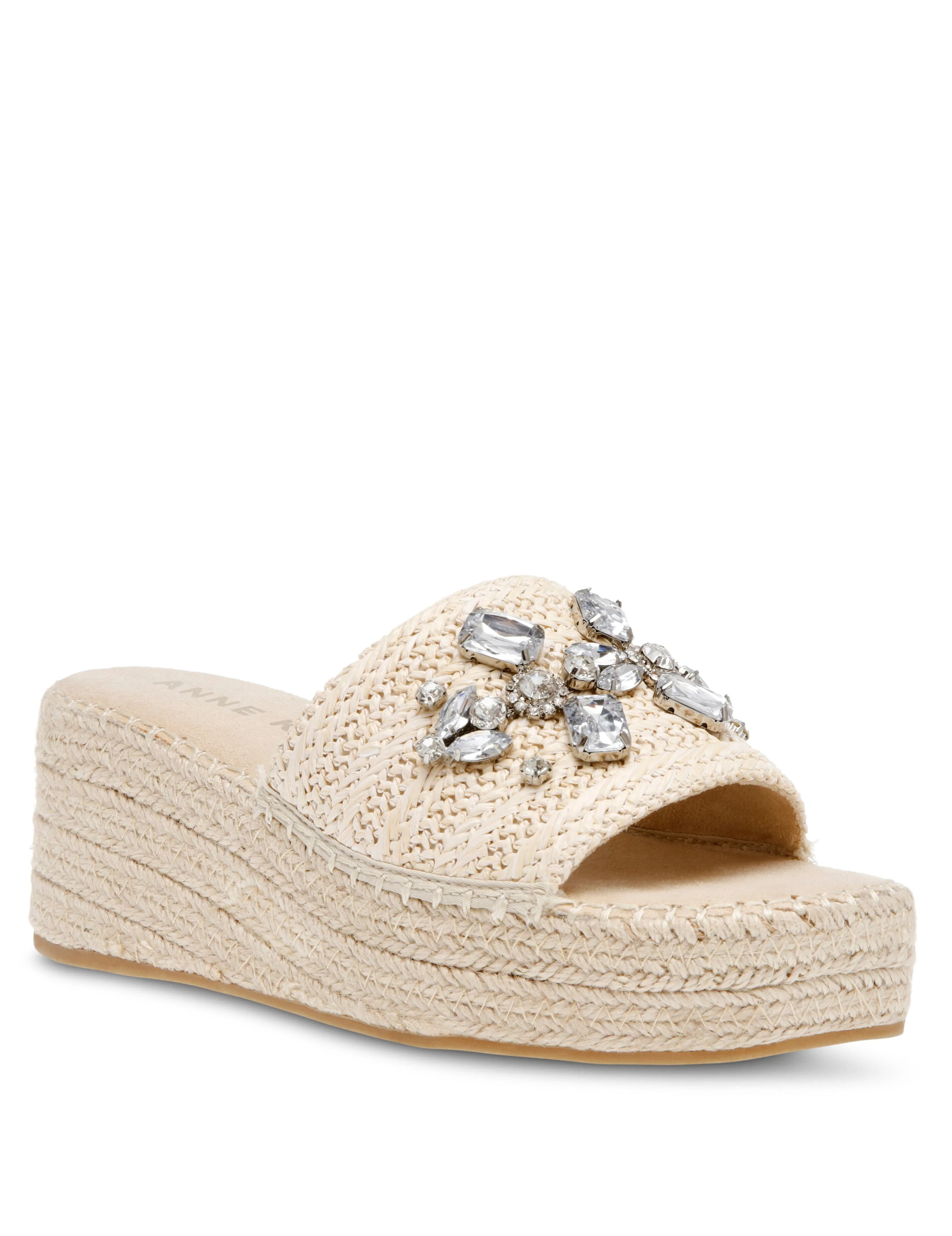 Crystal Platform Sandal sold by Anne Klein