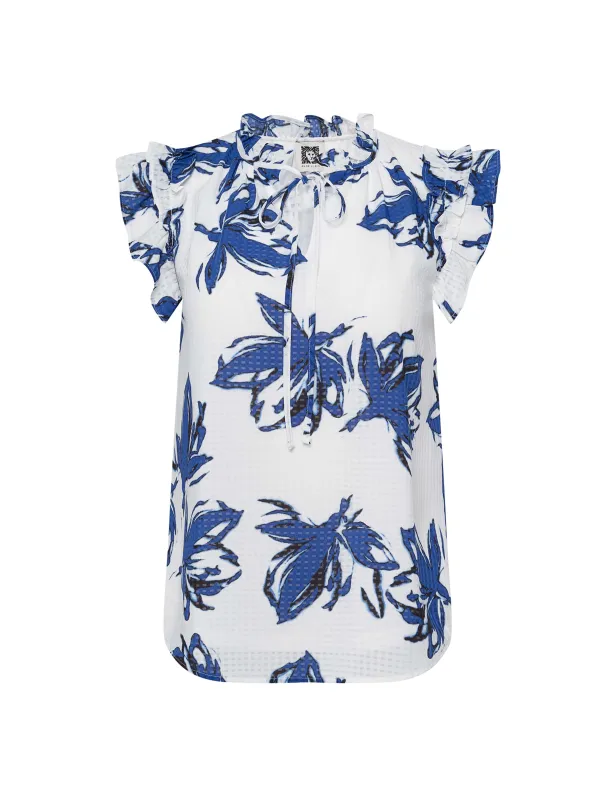 Tiered Ruffle Sleeve Blouse sold by Anne Klein