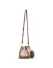 Graphic Tile Lion Logo Small Bucket with Crossbody Strap sold by Anne Klein