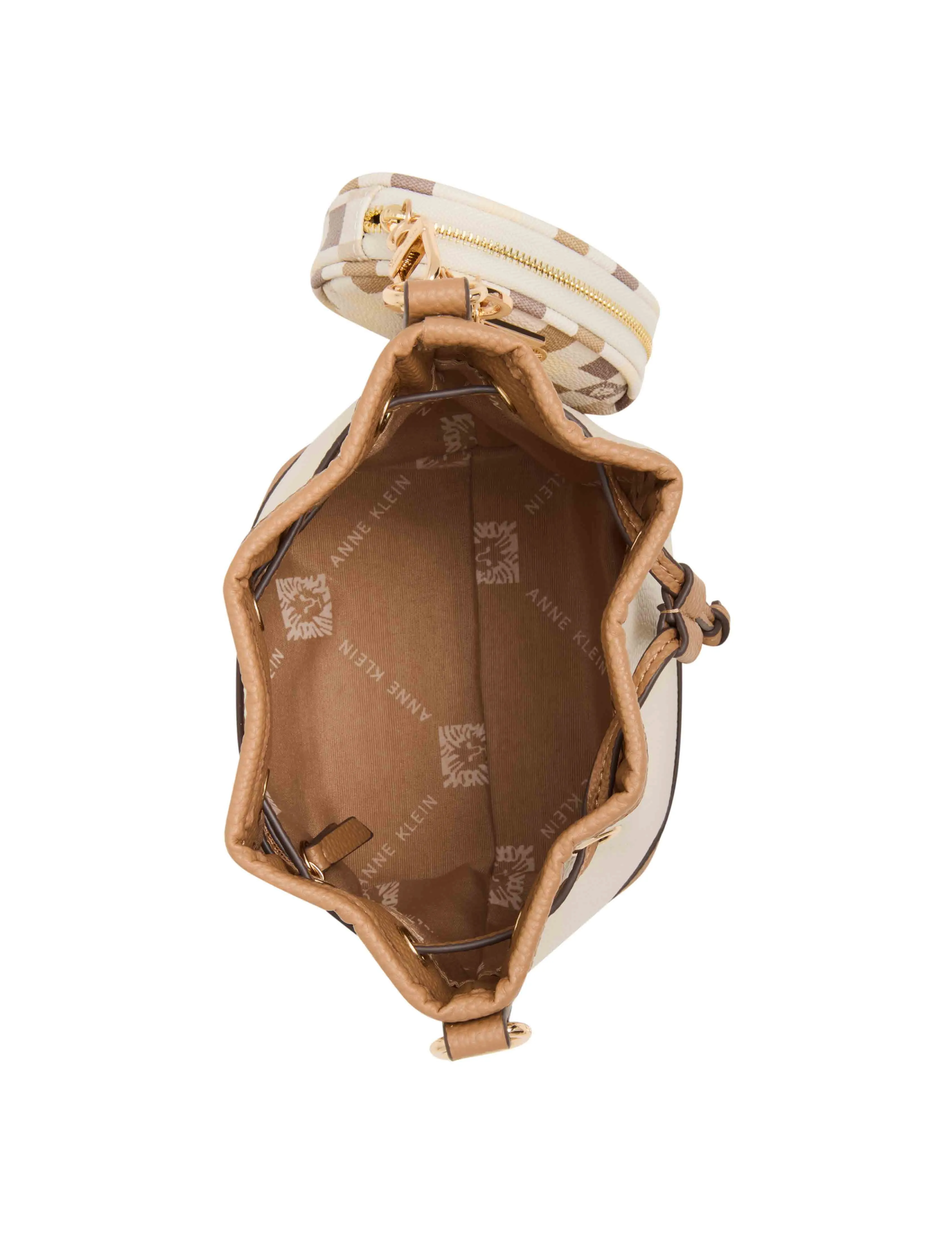 Small Bucket with Crossbody Strap sold by Anne Klein product image thumbnail 4