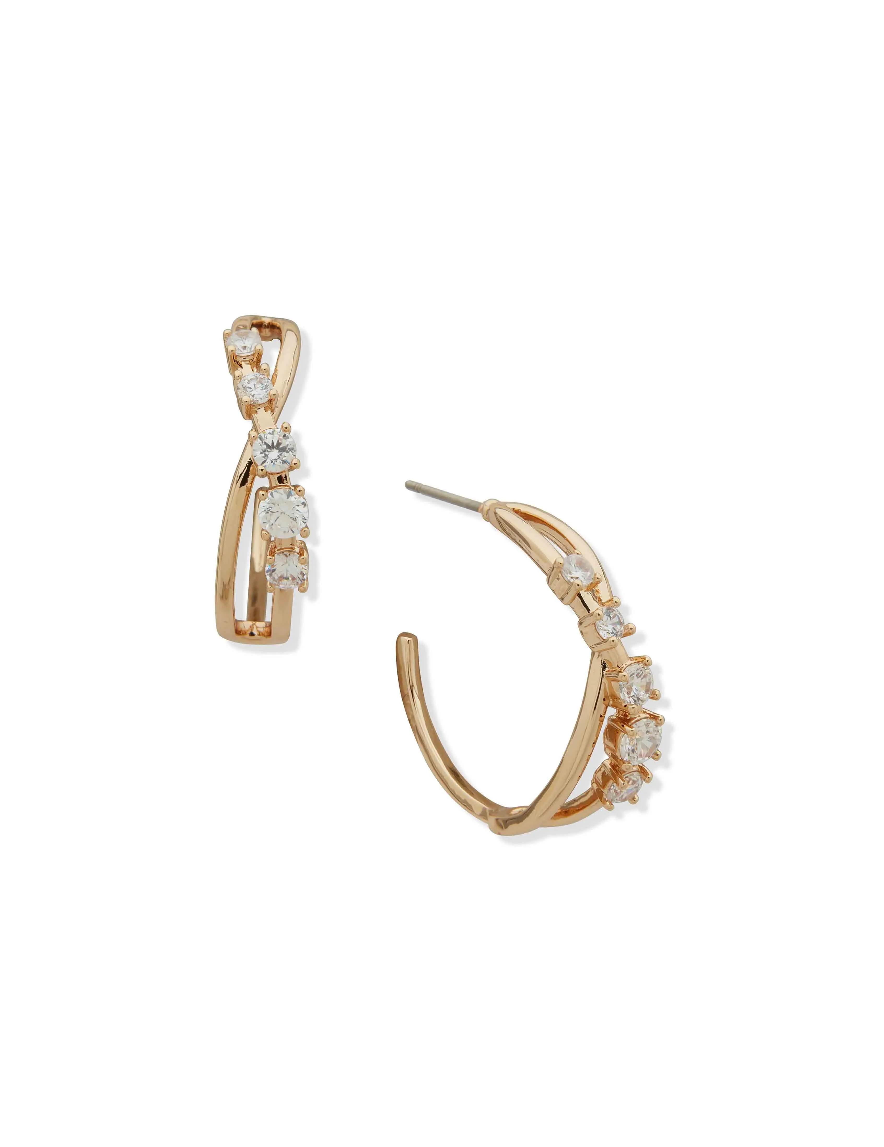 25mm Twisted Hoop Earring sold by Anne Klein