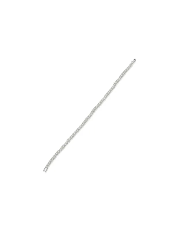 3mm Tennis Bracelet - Silver sold by Anne Klein