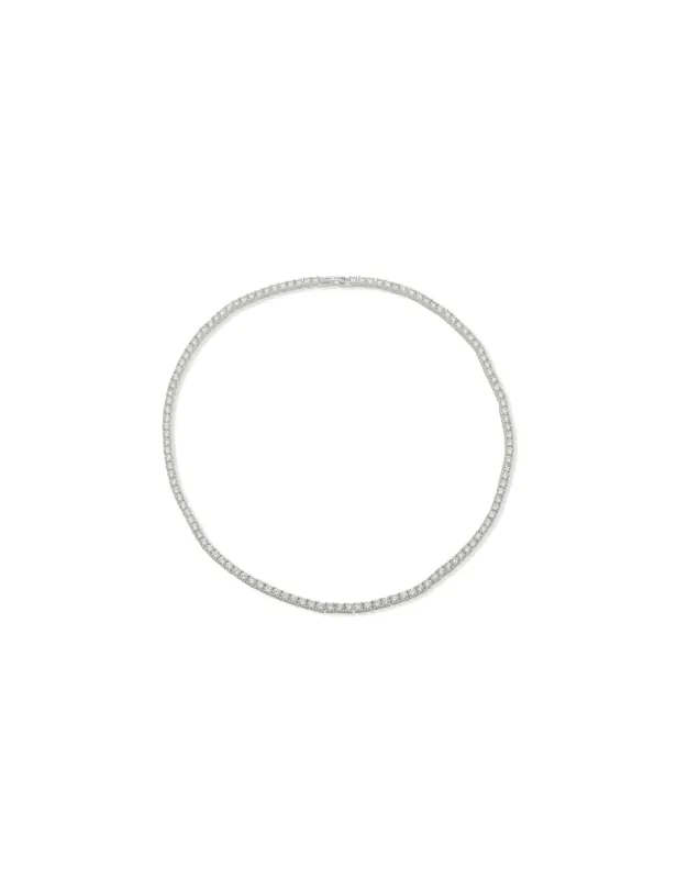 3mm Tennis Necklace - Silver sold by Anne Klein