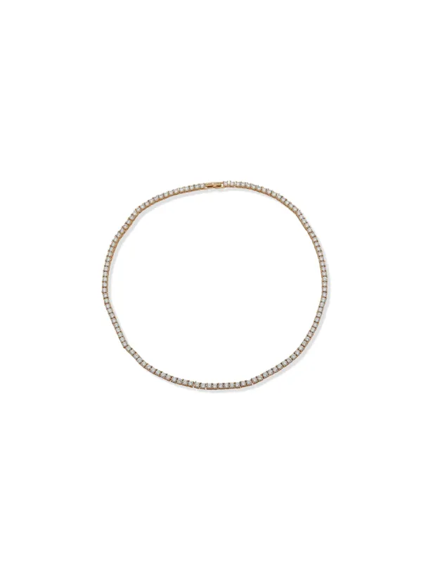 3mm Tennis Necklace - Gold sold by Anne Klein