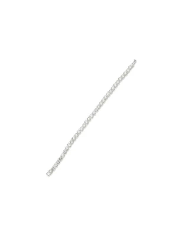 5mm Tennis Bracelet - Silver sold by Anne Klein