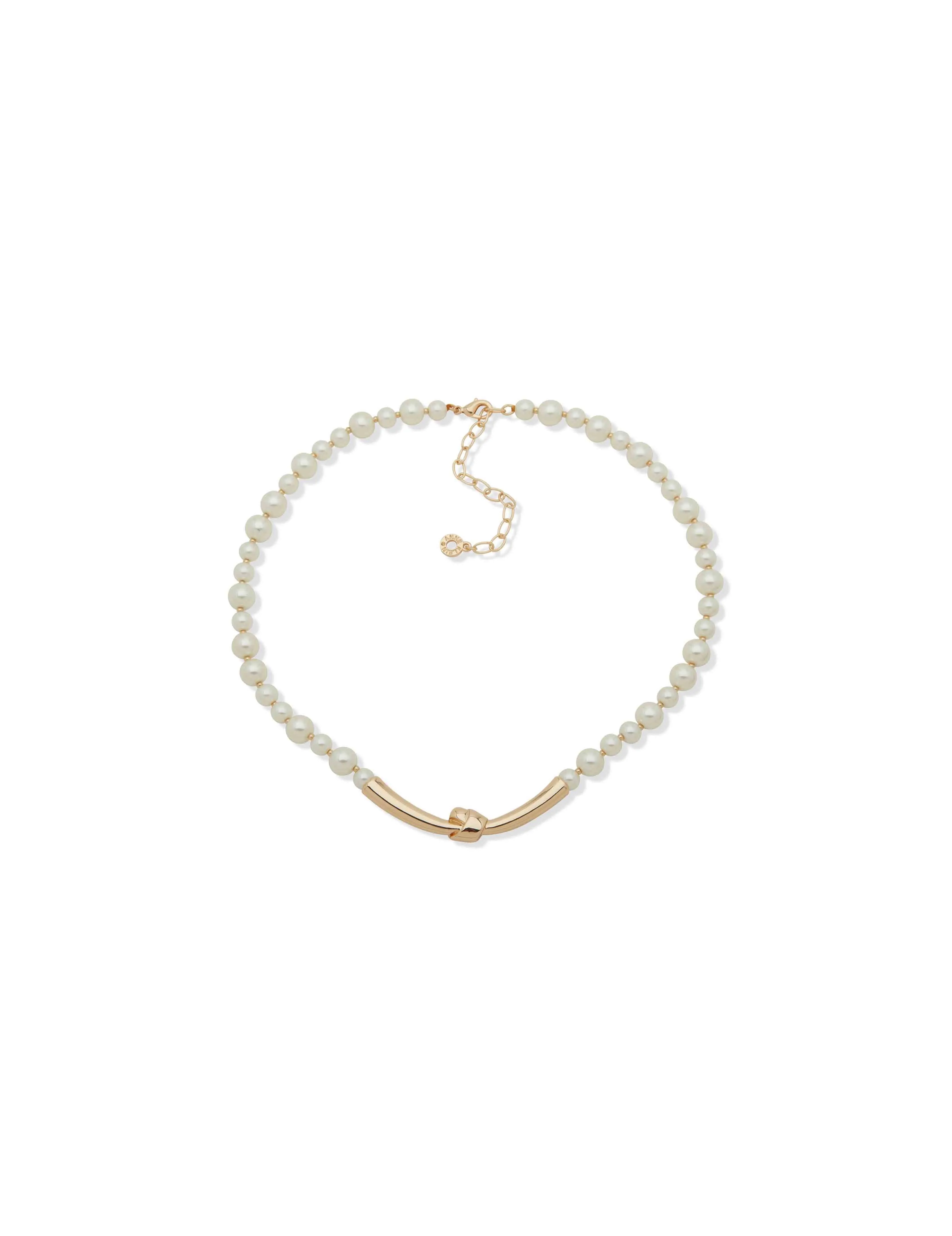 Knotted Pearl Necklace sold by Anne Klein
