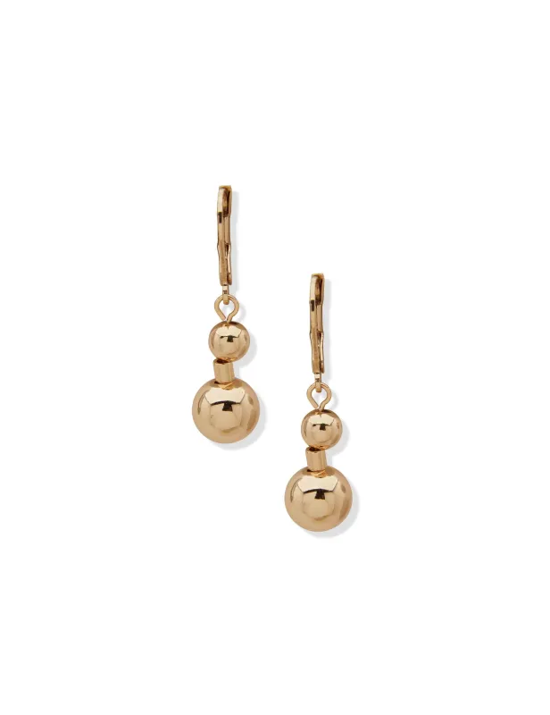 Double Bead Drop Earring sold by Anne Klein